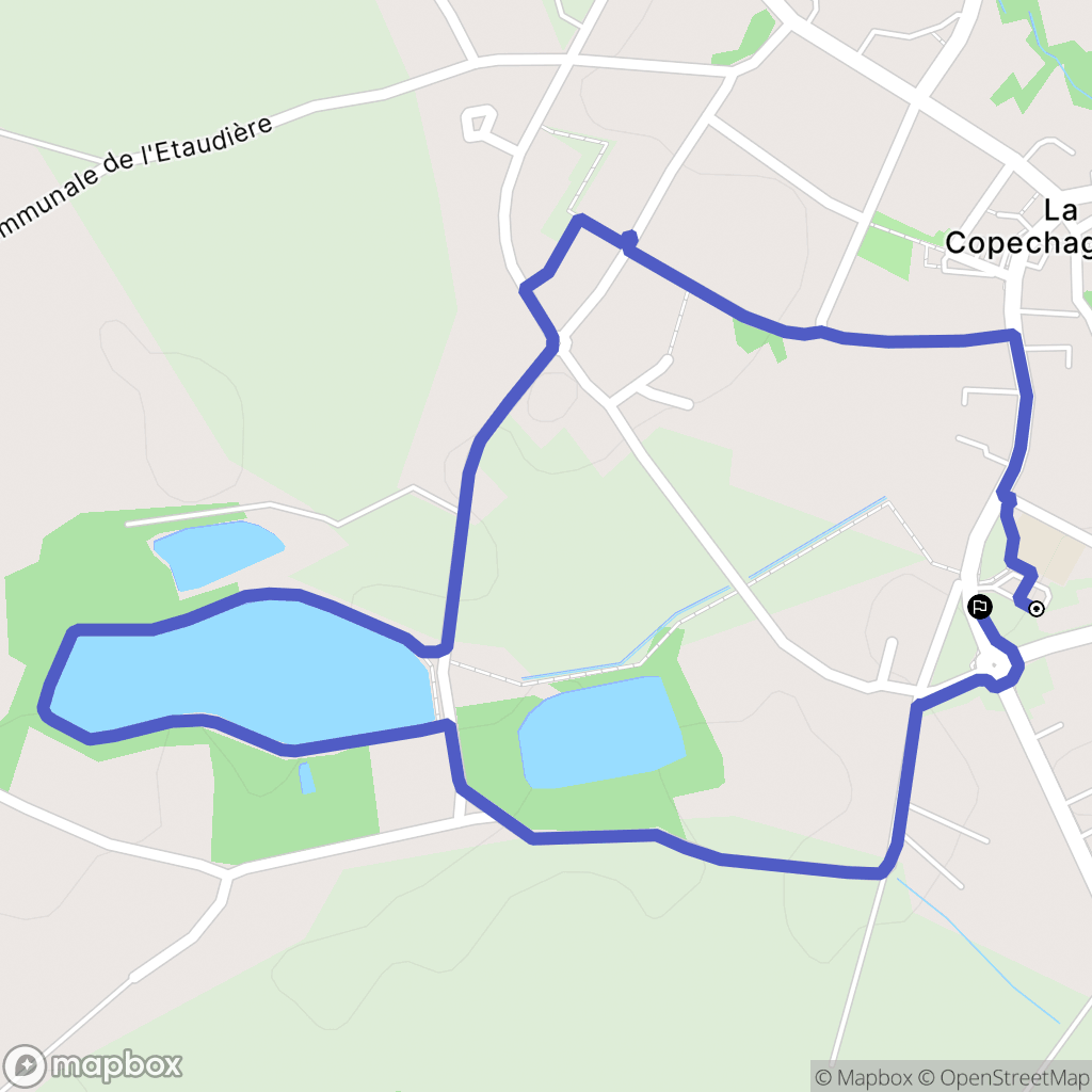 La Copechagnière : carte du parcours de randonnée - France