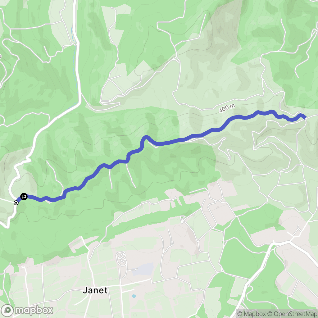 Lambesc : carte du parcours de randonnée - France
