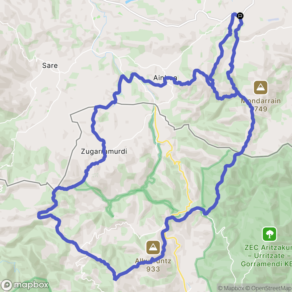 Espelette: routekaart voor buitenactiviteiten - France