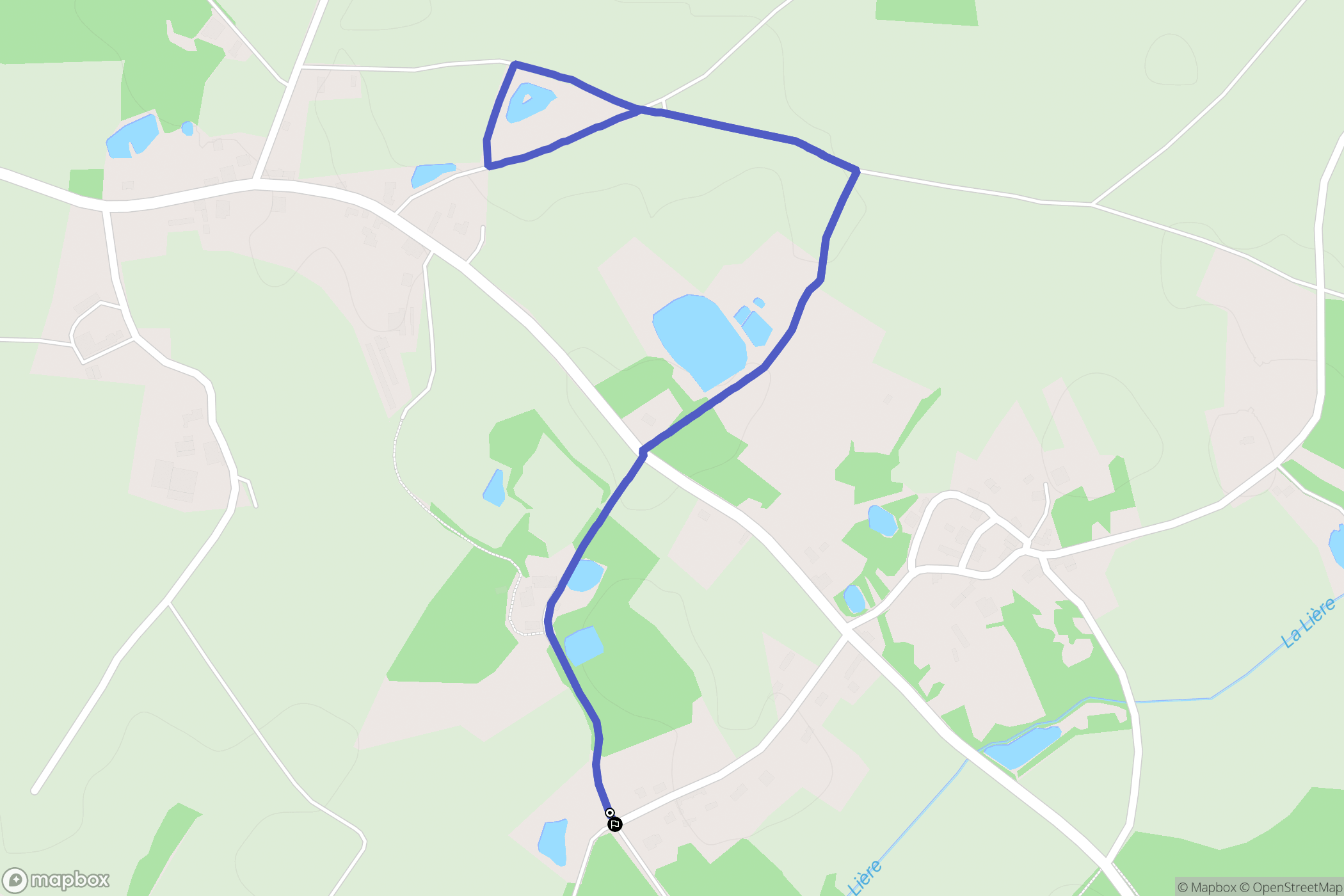Sainte-Flaive-des-Loups : carte du parcours de randonnée - France