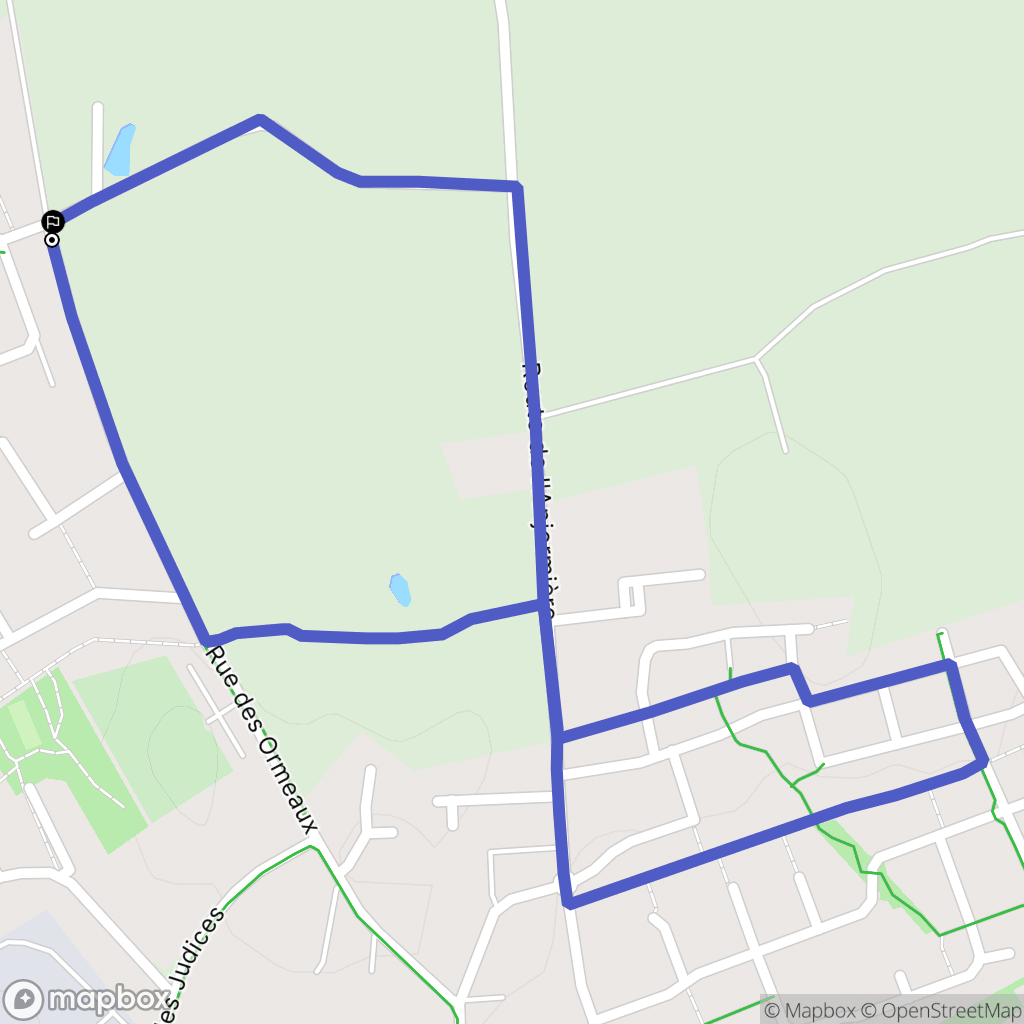 Aizenay : carte du parcours de randonnée - France