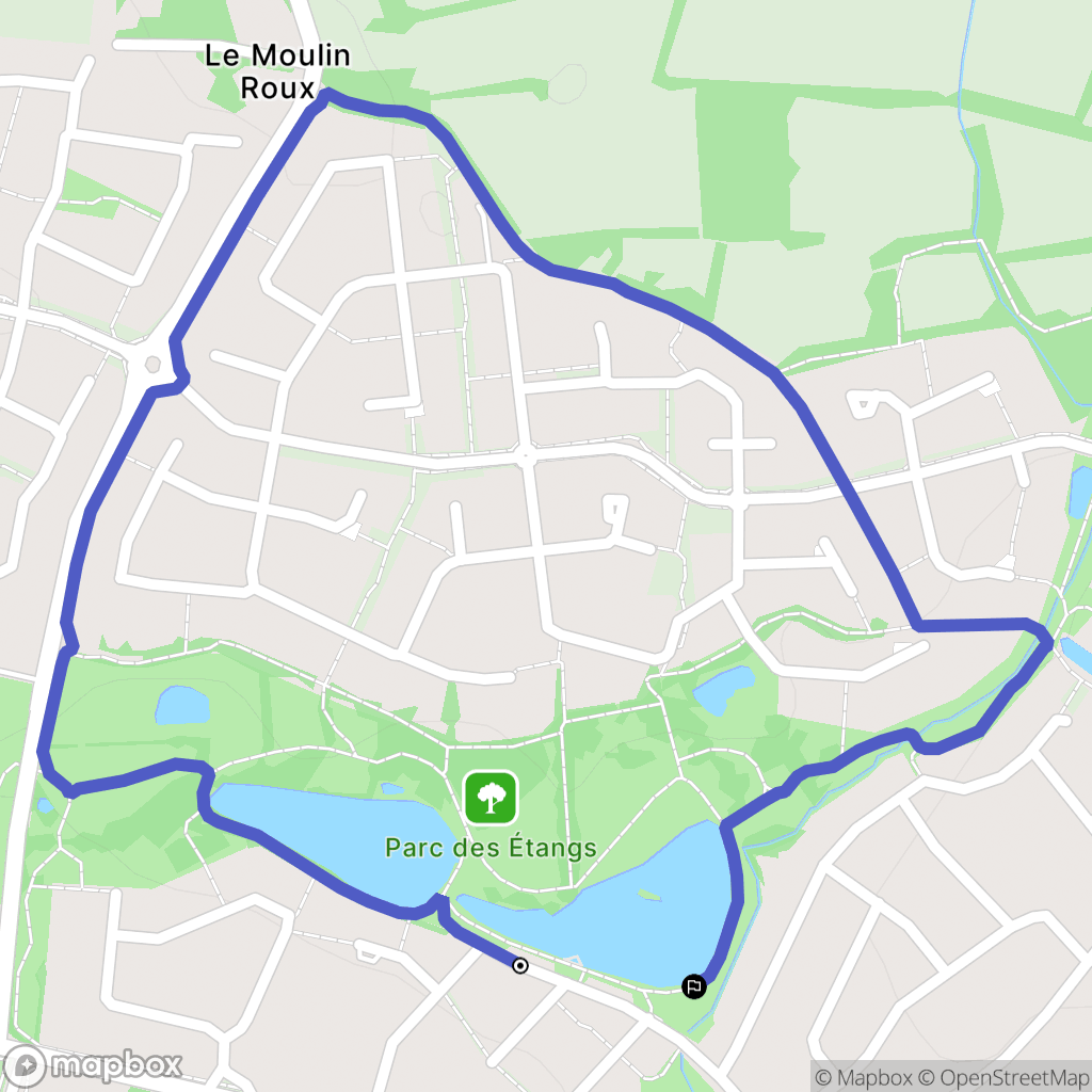 Mouilleron-le-Captif : carte du parcours de randonnée - France