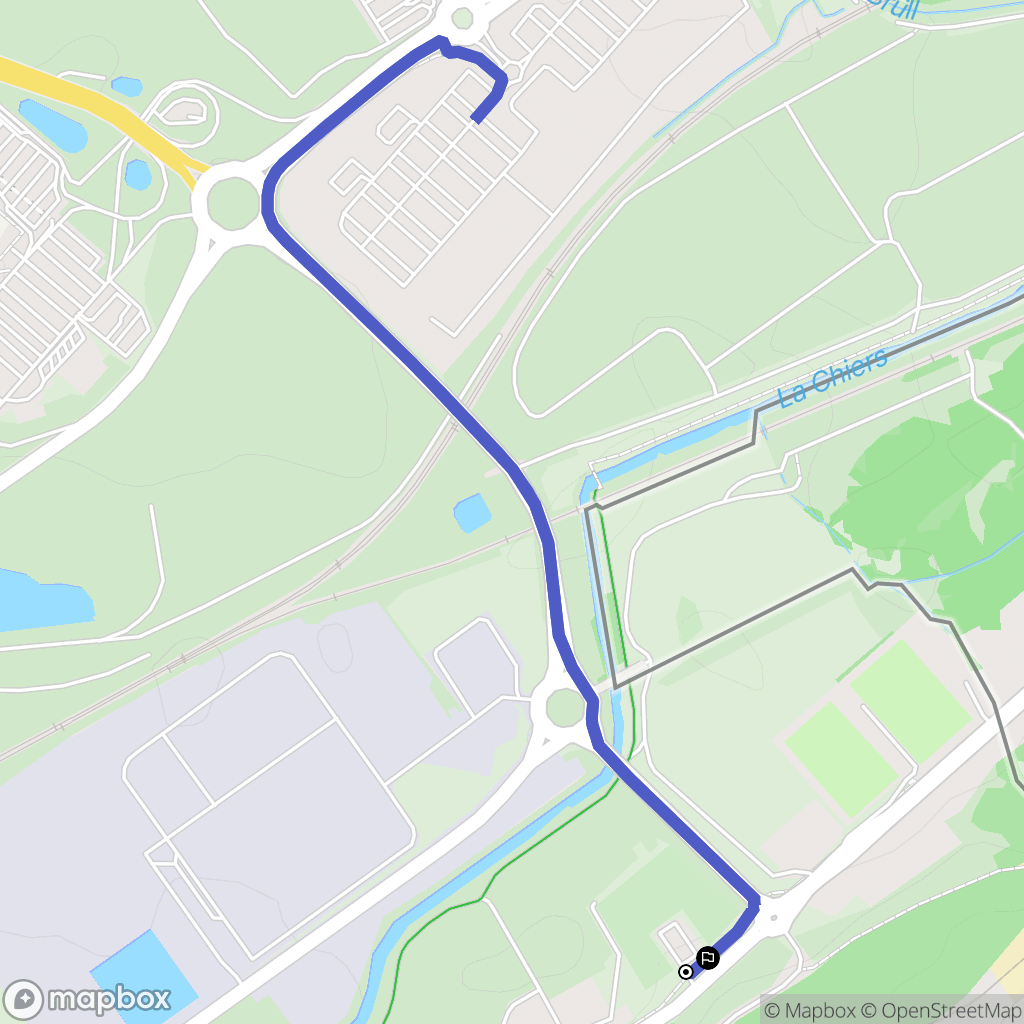 Longlaville : carte du parcours de randonnée - France