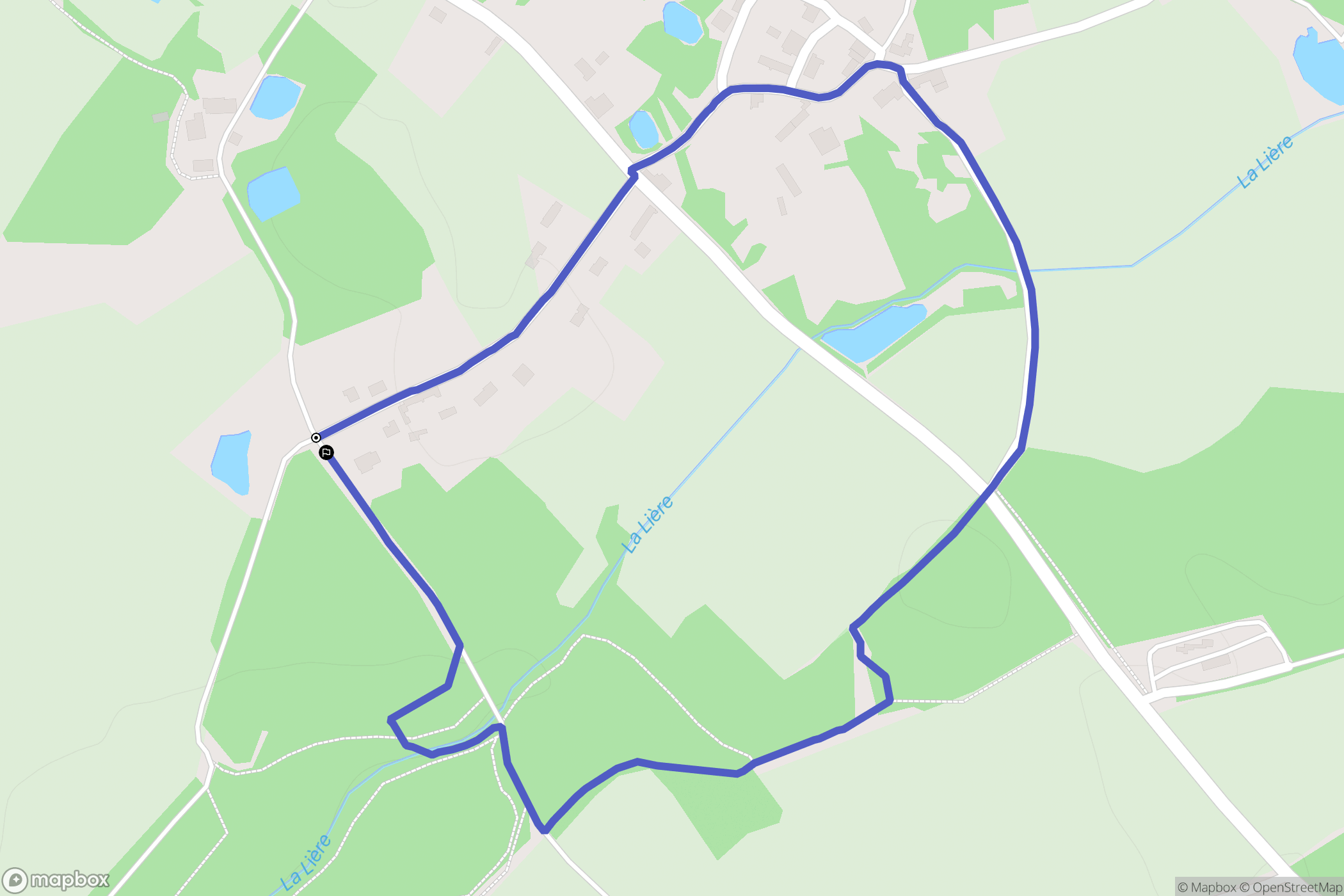 Sainte-Flaive-des-Loups : carte du parcours de randonnée - France
