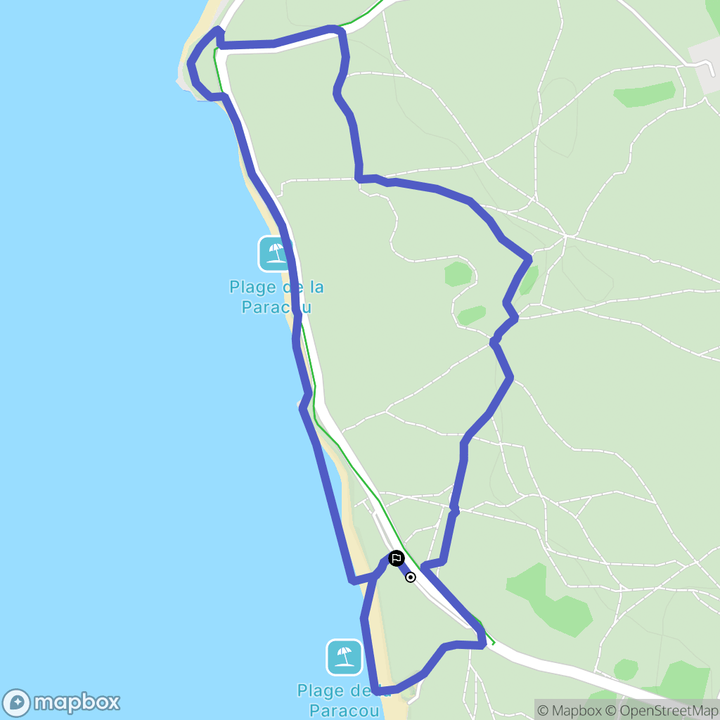 Les Sables-d'Olonne : carte du parcours de randonnée - France