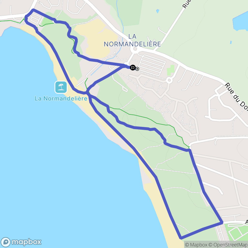 Bretignolles-sur-Mer : carte du parcours de randonnée - France