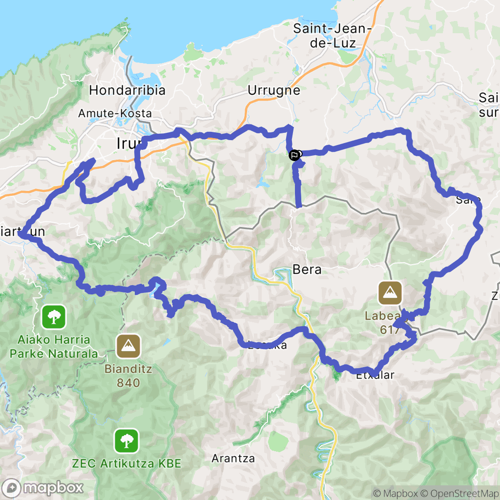 Urrugne: routekaart voor buitenactiviteiten - France