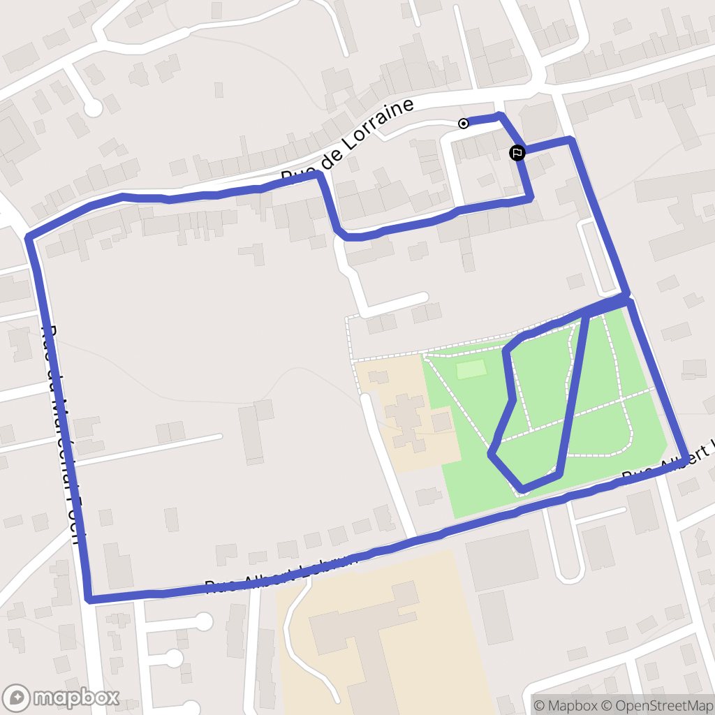 Lexy : carte du parcours de randonnée - France
