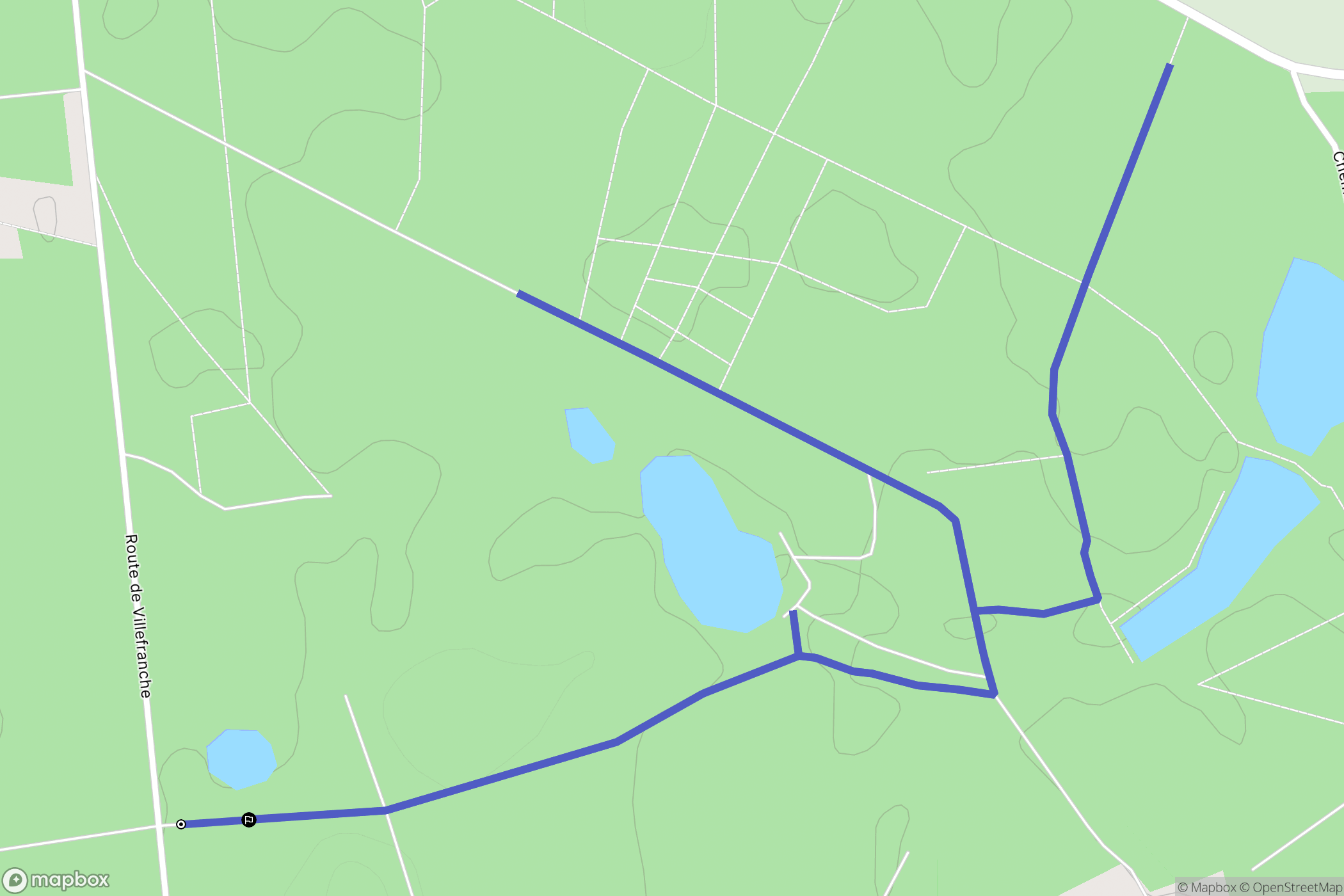 Villeherviers : carte du parcours de randonnée - France