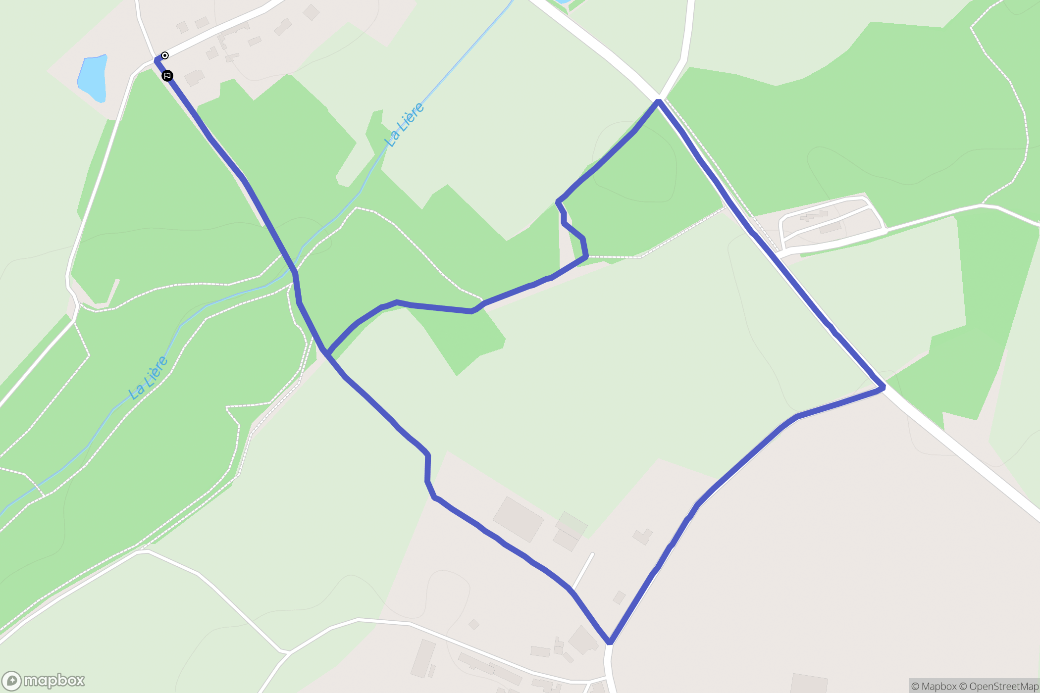 Sainte-Flaive-des-Loups : carte du parcours de randonnée - France