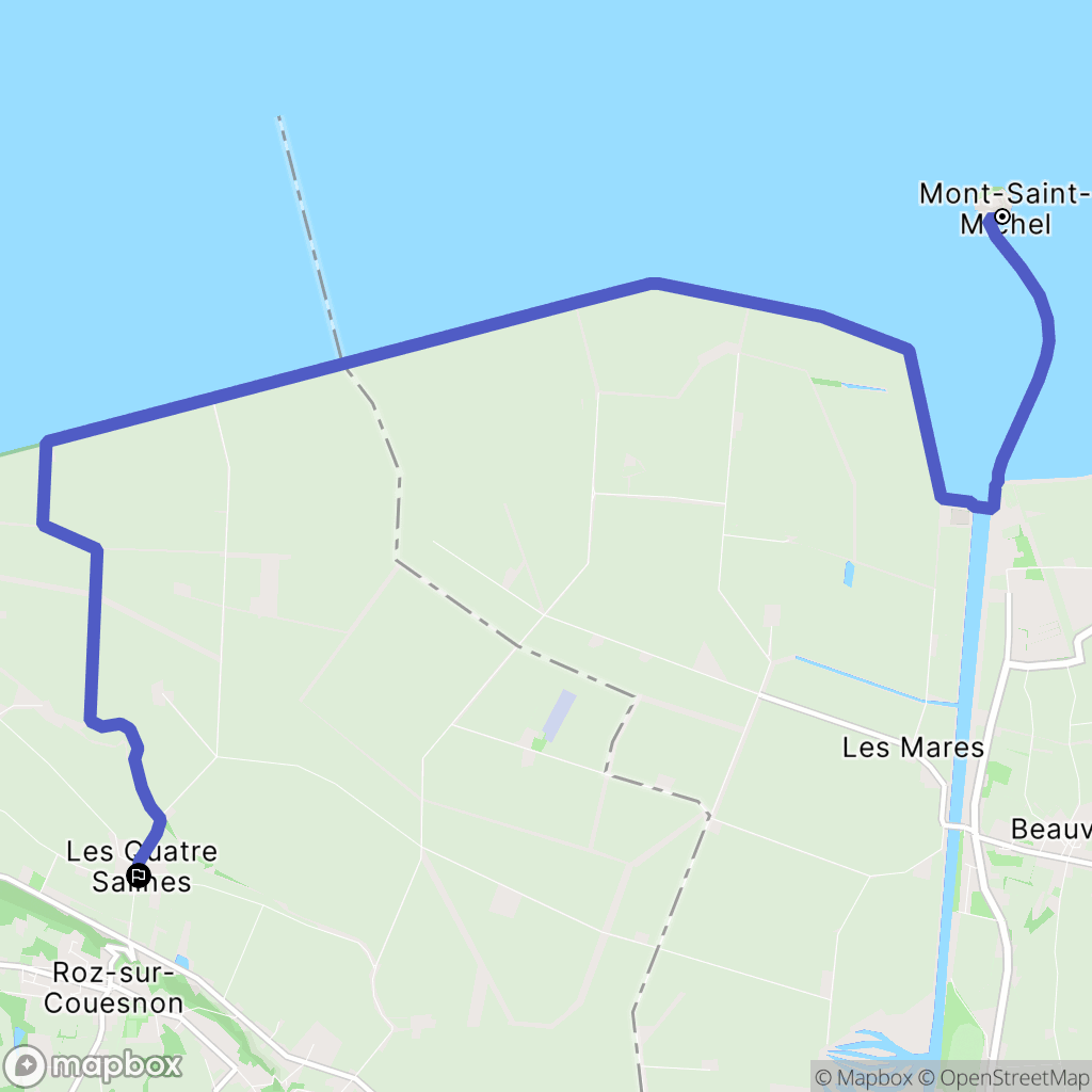 Le-Mont-Saint-Michel: routekaart voor buitenactiviteiten - France