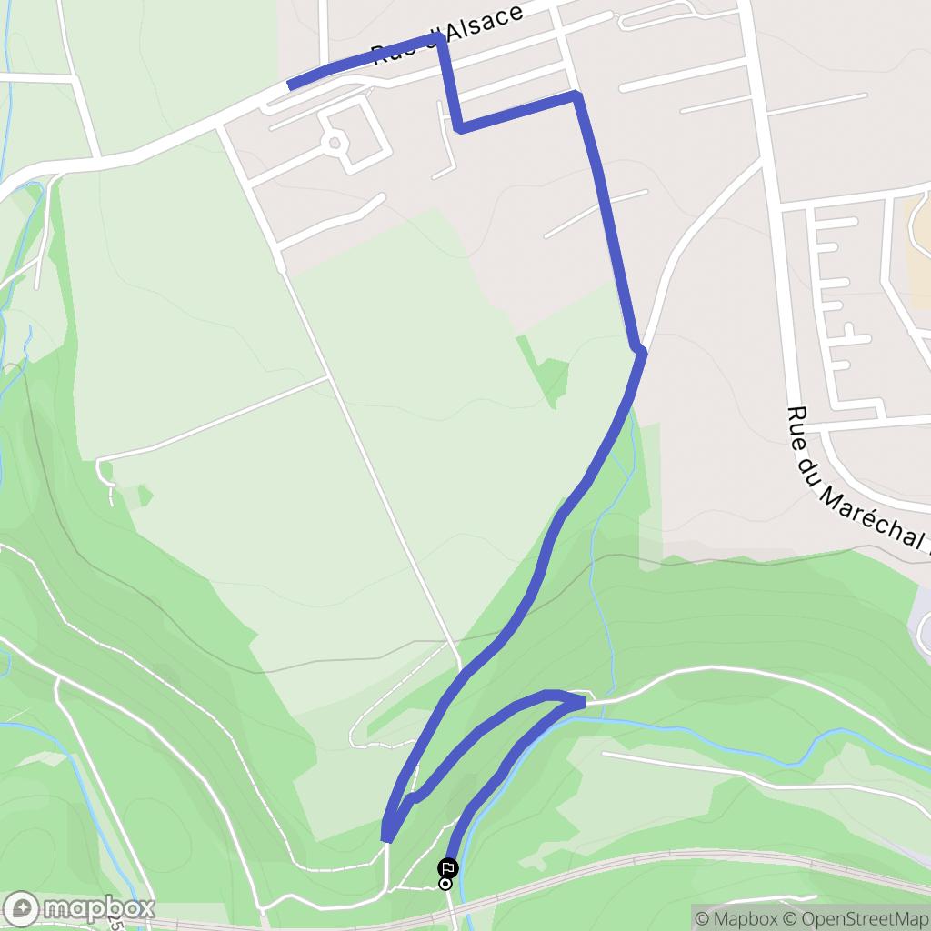 Lexy : carte du parcours de randonnée - France