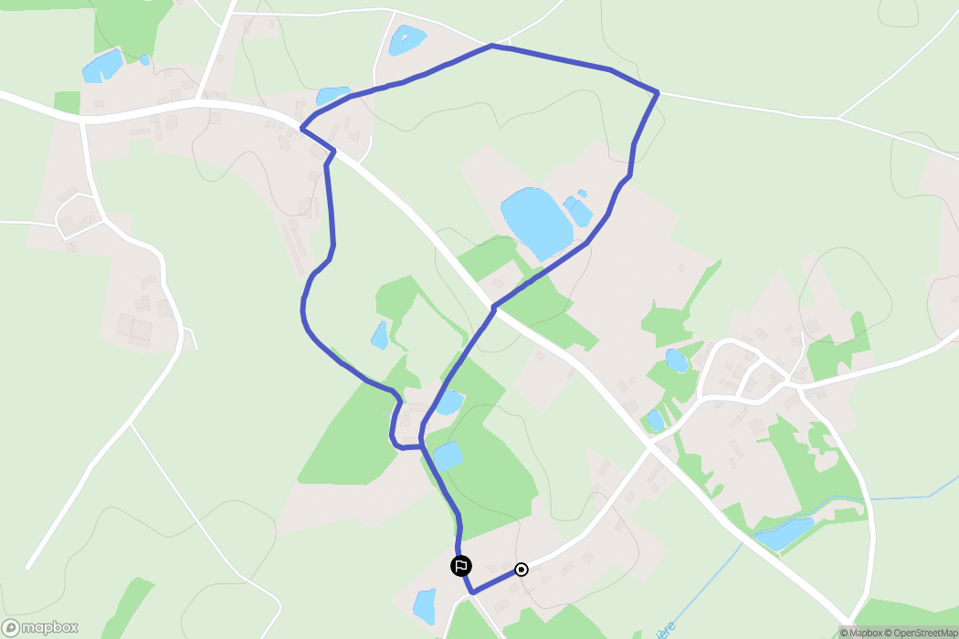 Sainte-Flaive-des-Loups : carte du parcours de randonnée - France