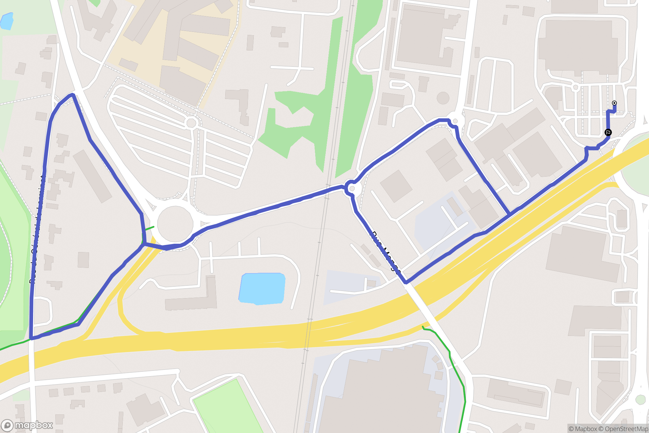 La Roche-sur-Yon : carte du parcours de randonnée - France