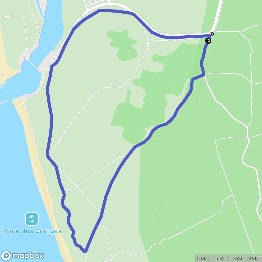 Les Sables-d'Olonne : carte du parcours de randonnée - France