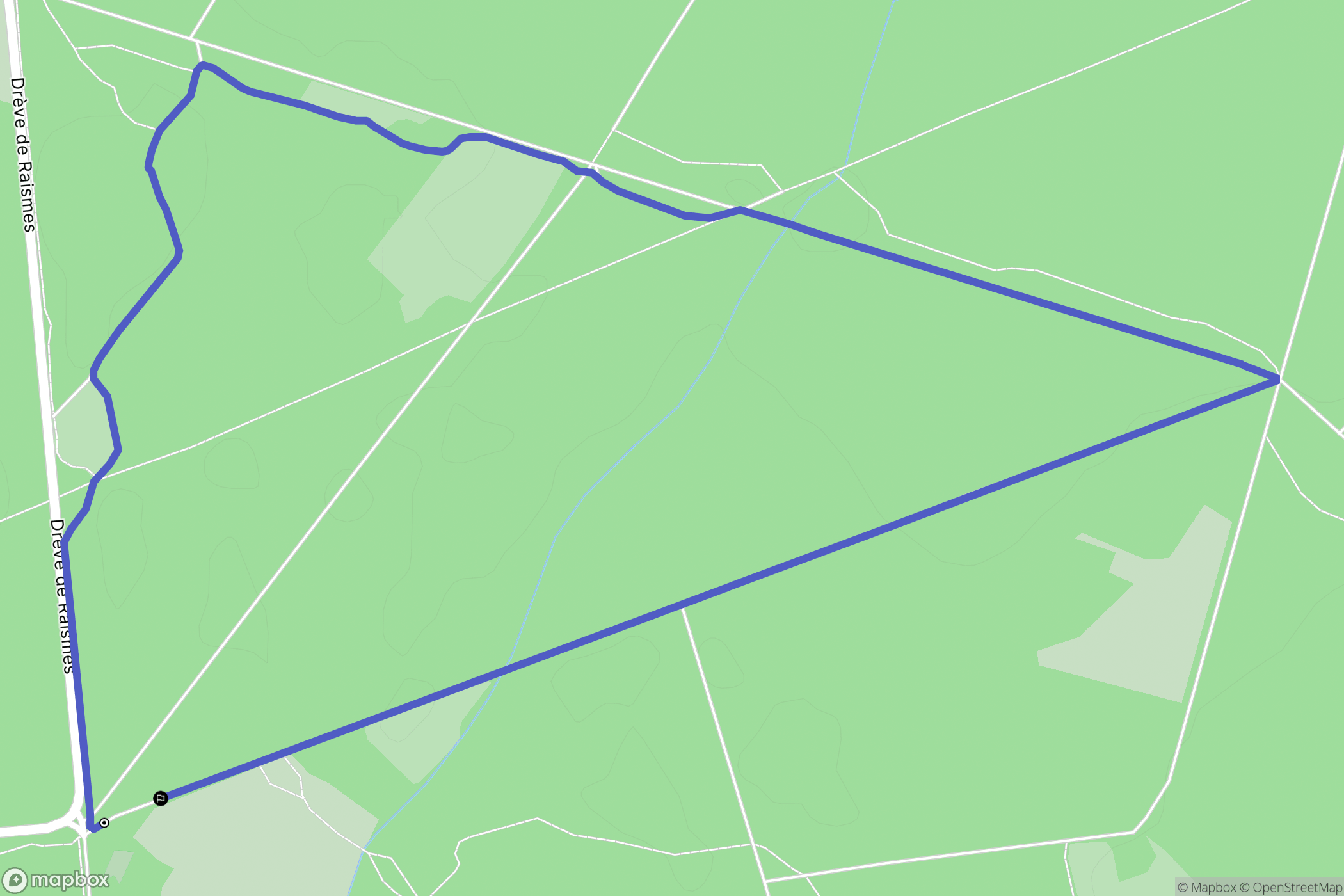 Saint-Amand-les-Eaux : carte du parcours de randonnée - France