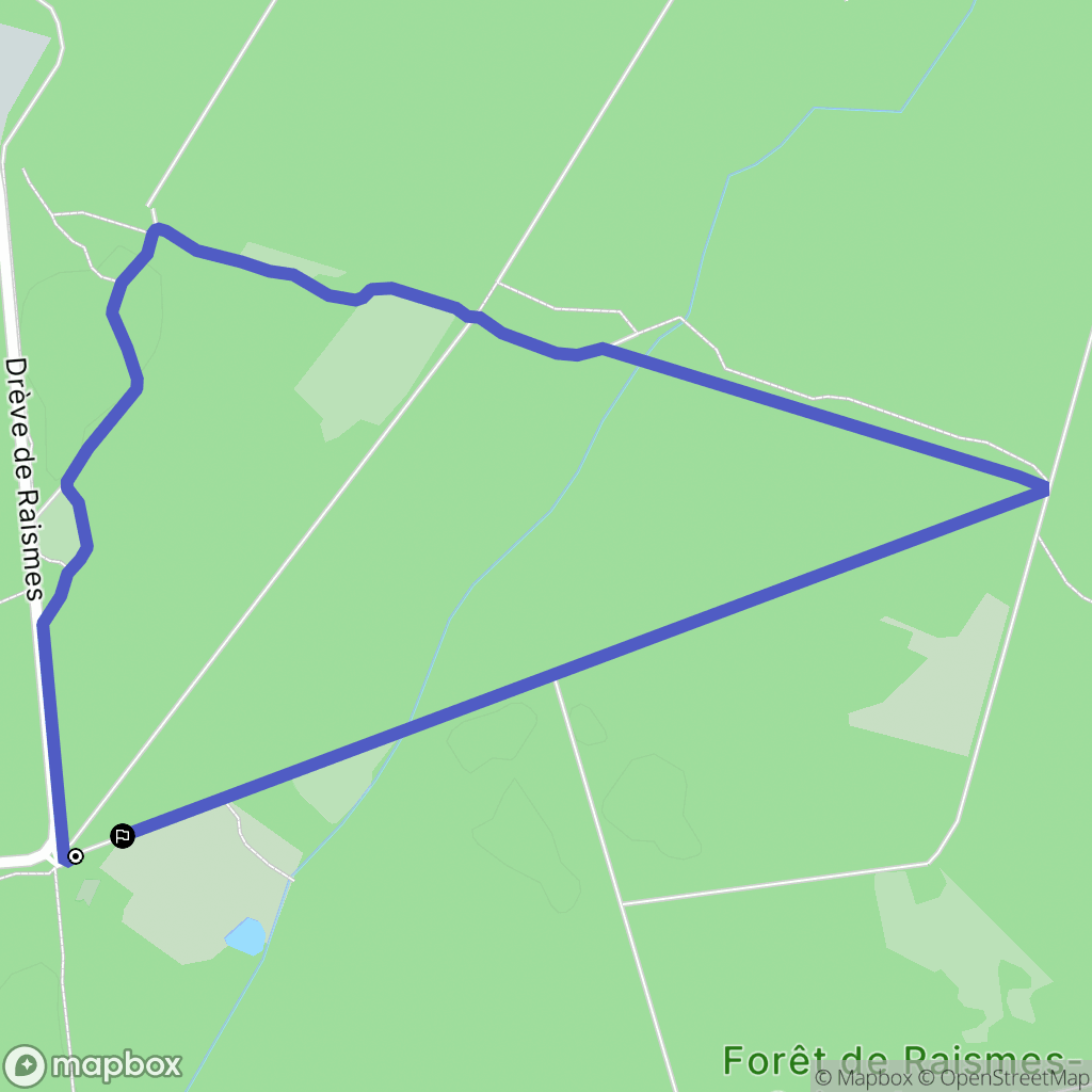 Saint-Amand-les-Eaux : carte du parcours de randonnée - France