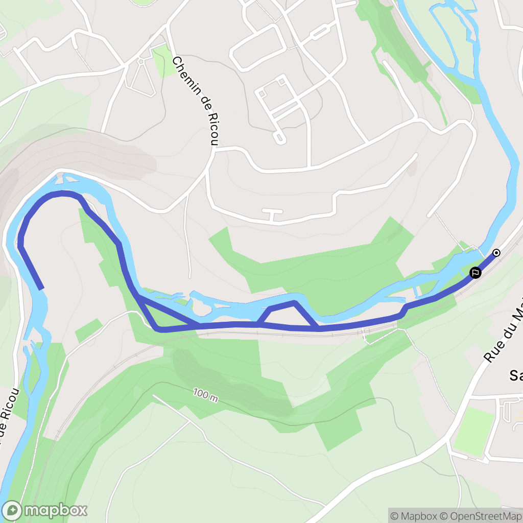 Saint-Martin-de-Saint-Maixent : carte du parcours de randonnée - France
