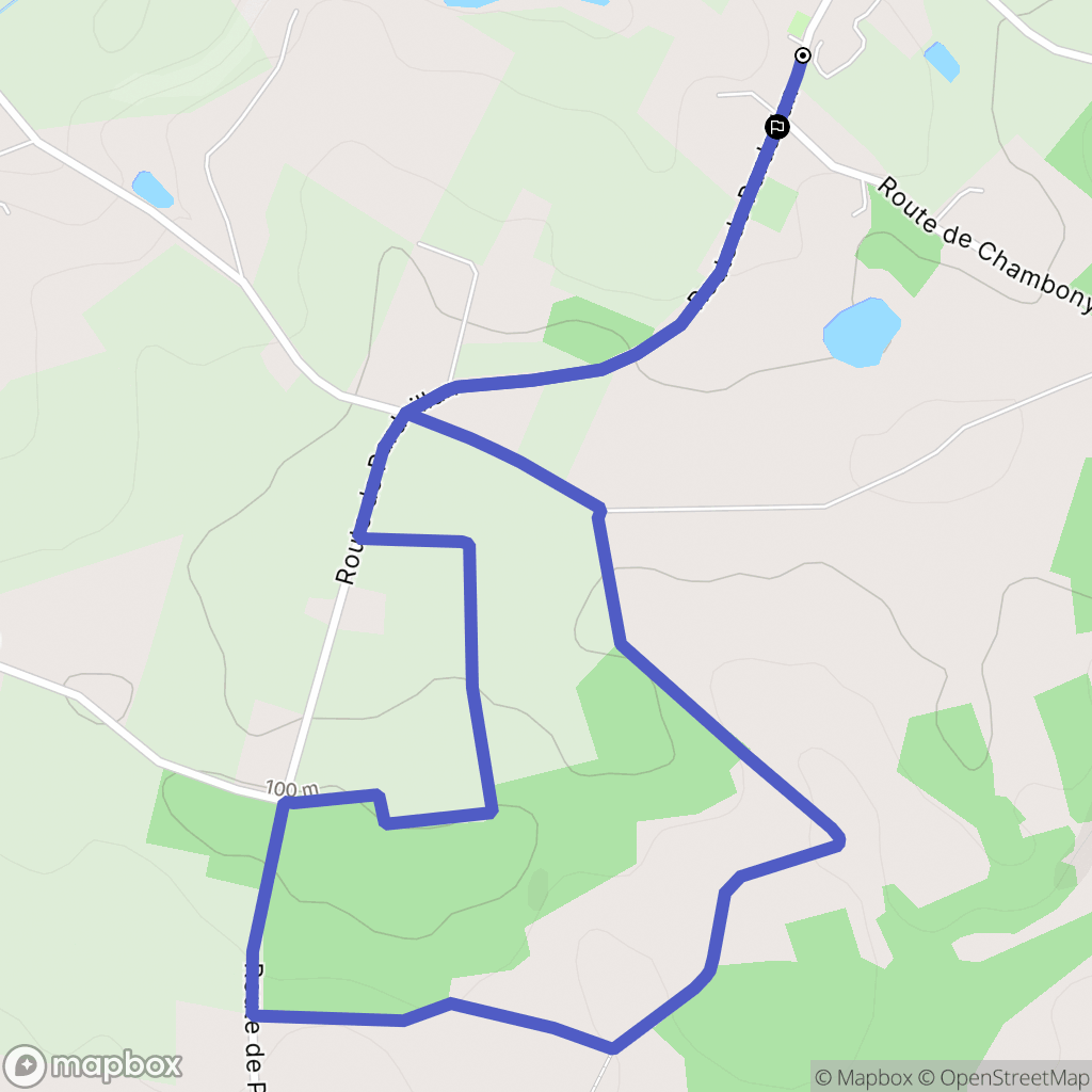 Pardaillan : carte du parcours de randonnée - France
