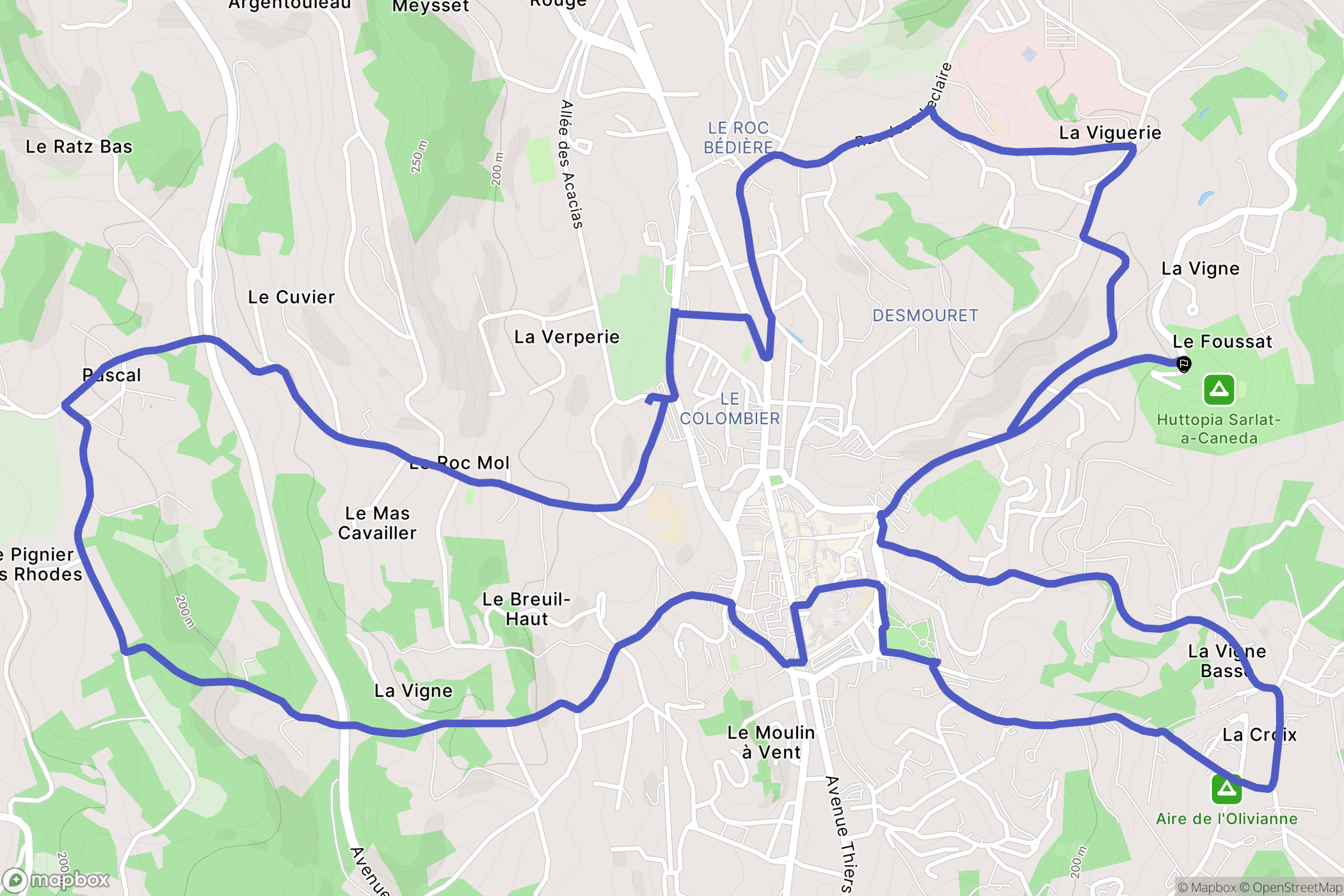 Sarlat-la-Canéda: routekaart voor buitenactiviteiten - France