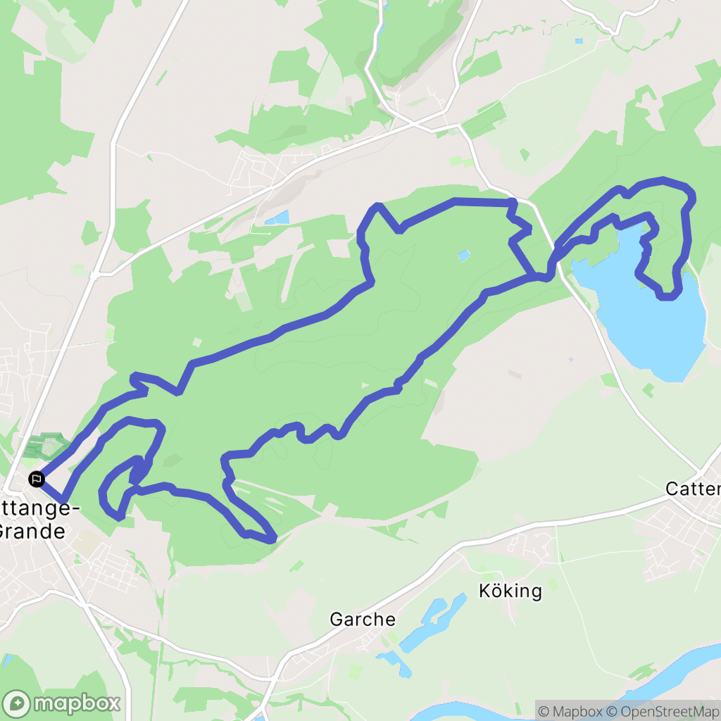 Hettange-Grande : carte du parcours de randonnée - France