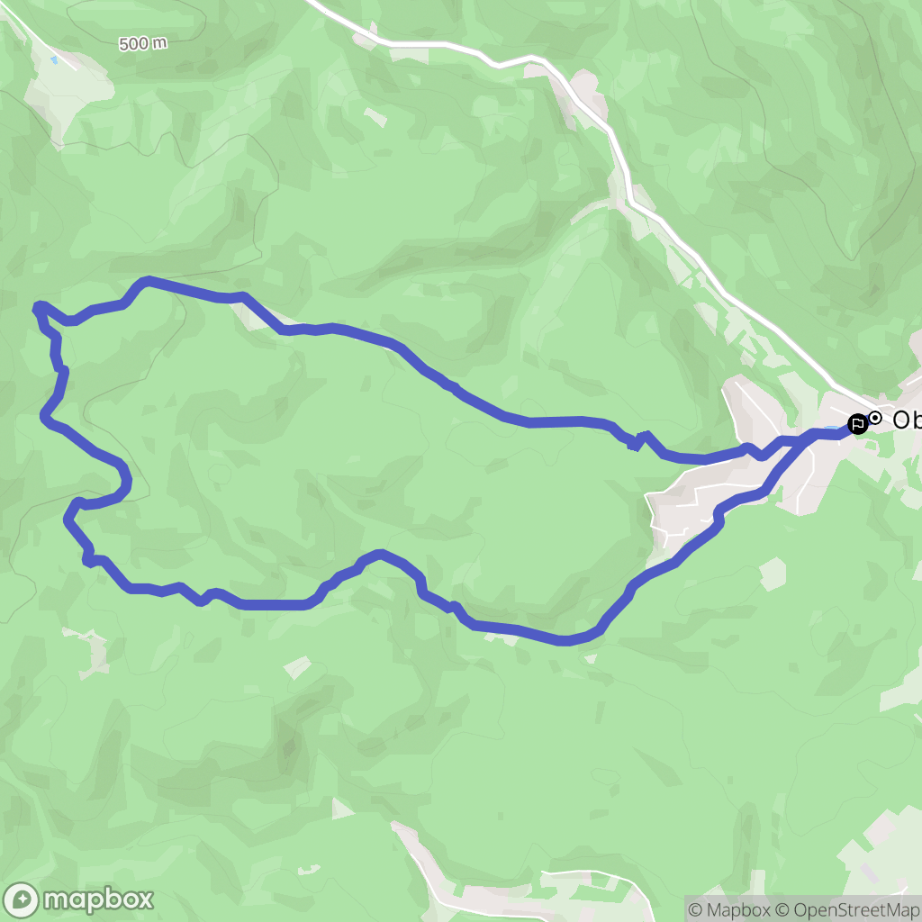 Oberhaslach : carte du parcours de randonnée - France