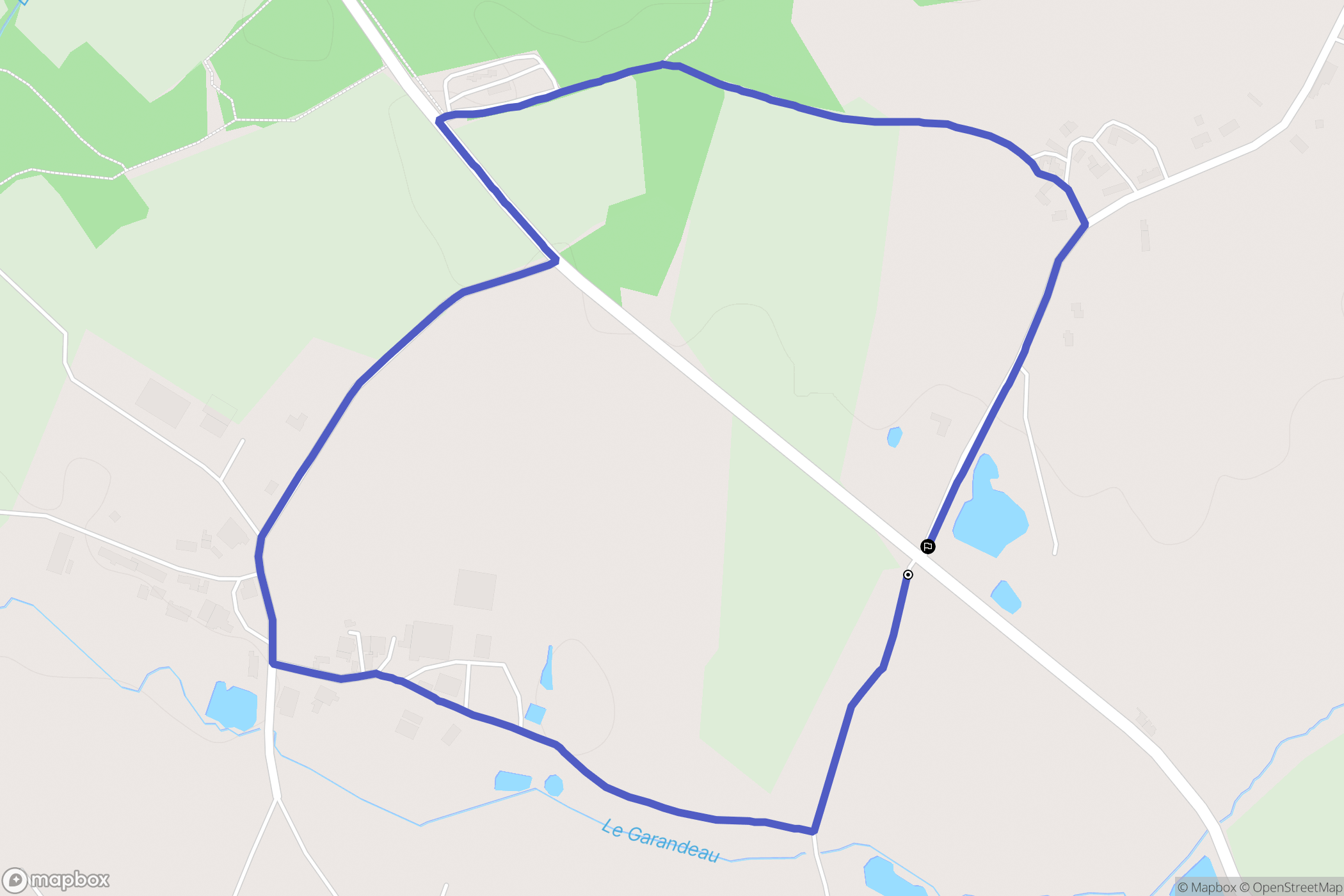 Sainte-Flaive-des-Loups : carte du parcours de randonnée - France
