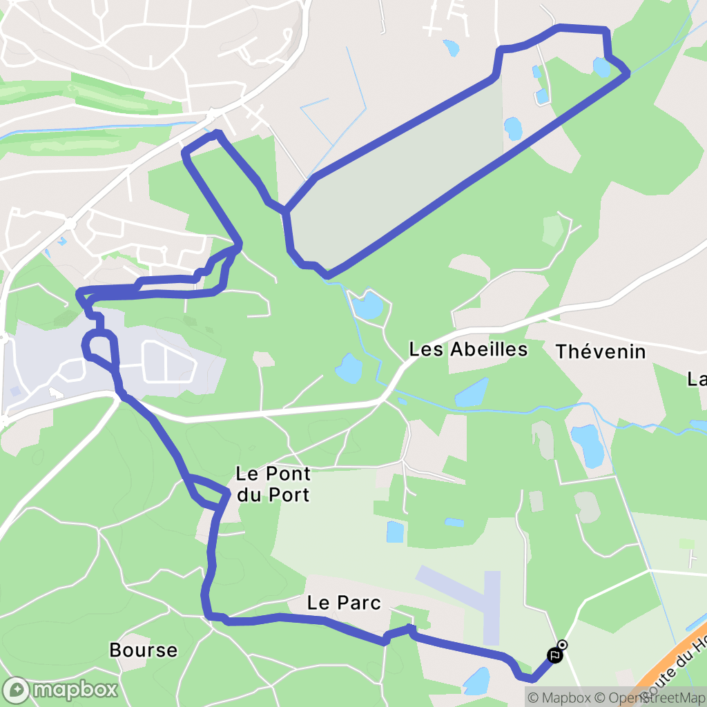 Bénesse-Maremne : carte du parcours de randonnée - France