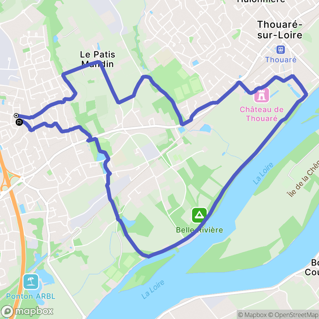 Sainte-Luce-sur-Loire : carte du parcours de randonnée - France