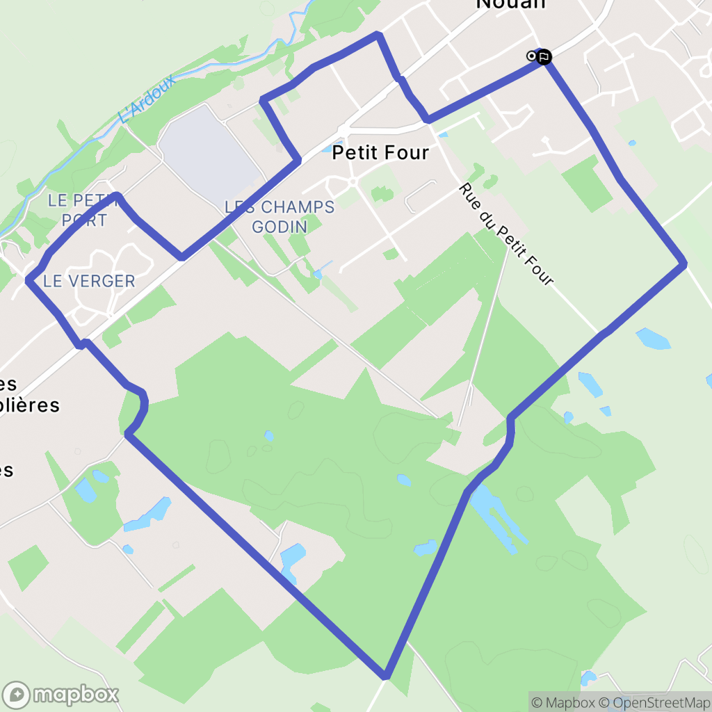 Saint-Laurent-Nouan : carte du parcours de randonnée - France