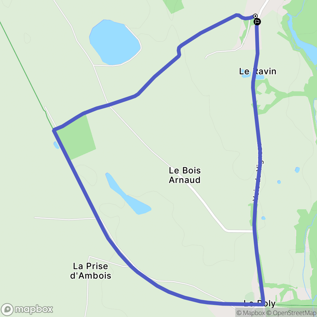 Mouilleron-le-Captif : carte du parcours de randonnée - France