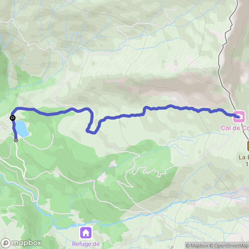 Samoëns : carte du parcours de randonnée - France