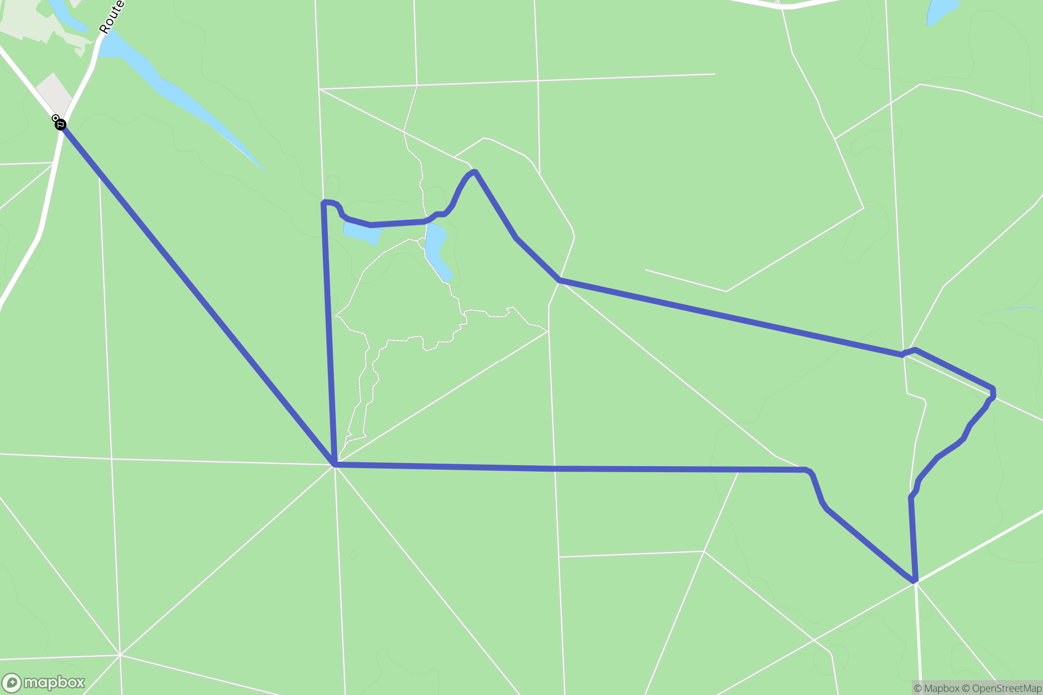 Courcy-aux-Loges : carte du parcours de randonnée - France