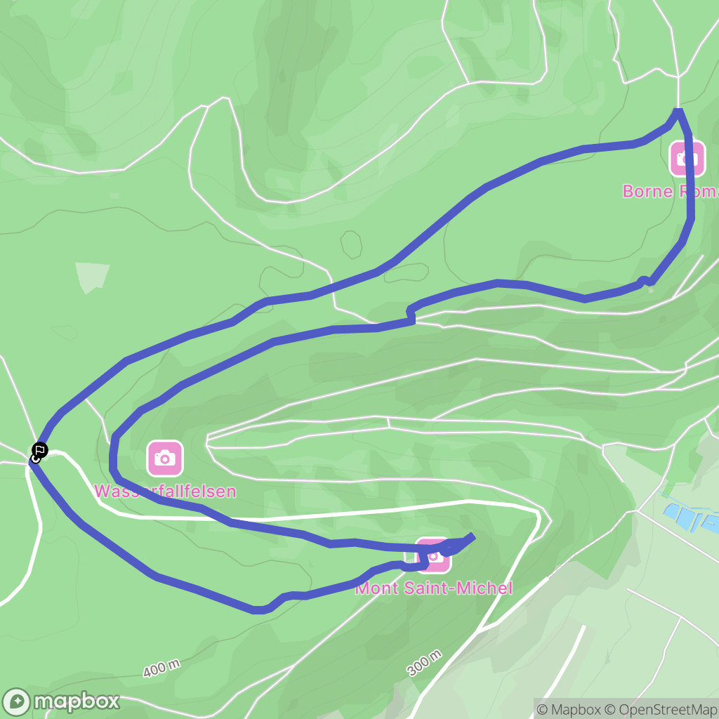 Saint-Jean-Saverne : carte du parcours de randonnée - France
