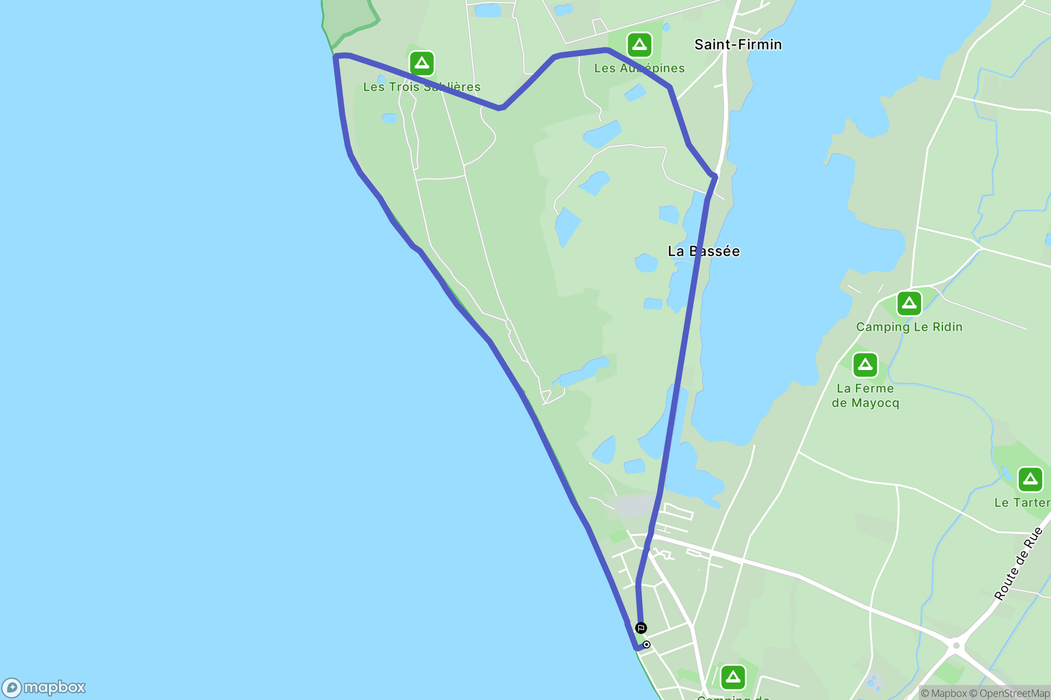 Le Crotoy : carte du parcours de randonnée - France