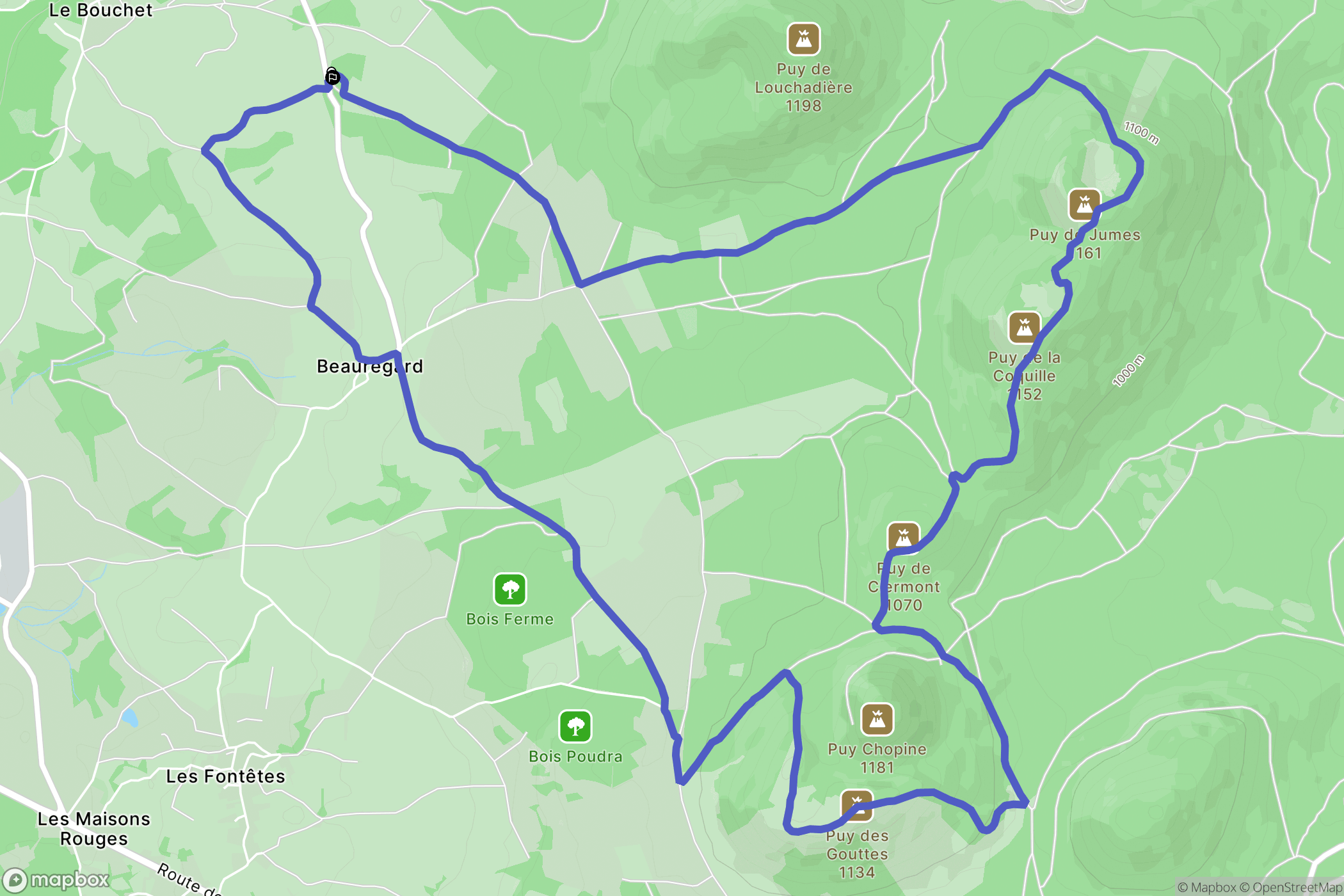 Saint-Ours: routekaart voor buitenactiviteiten - France