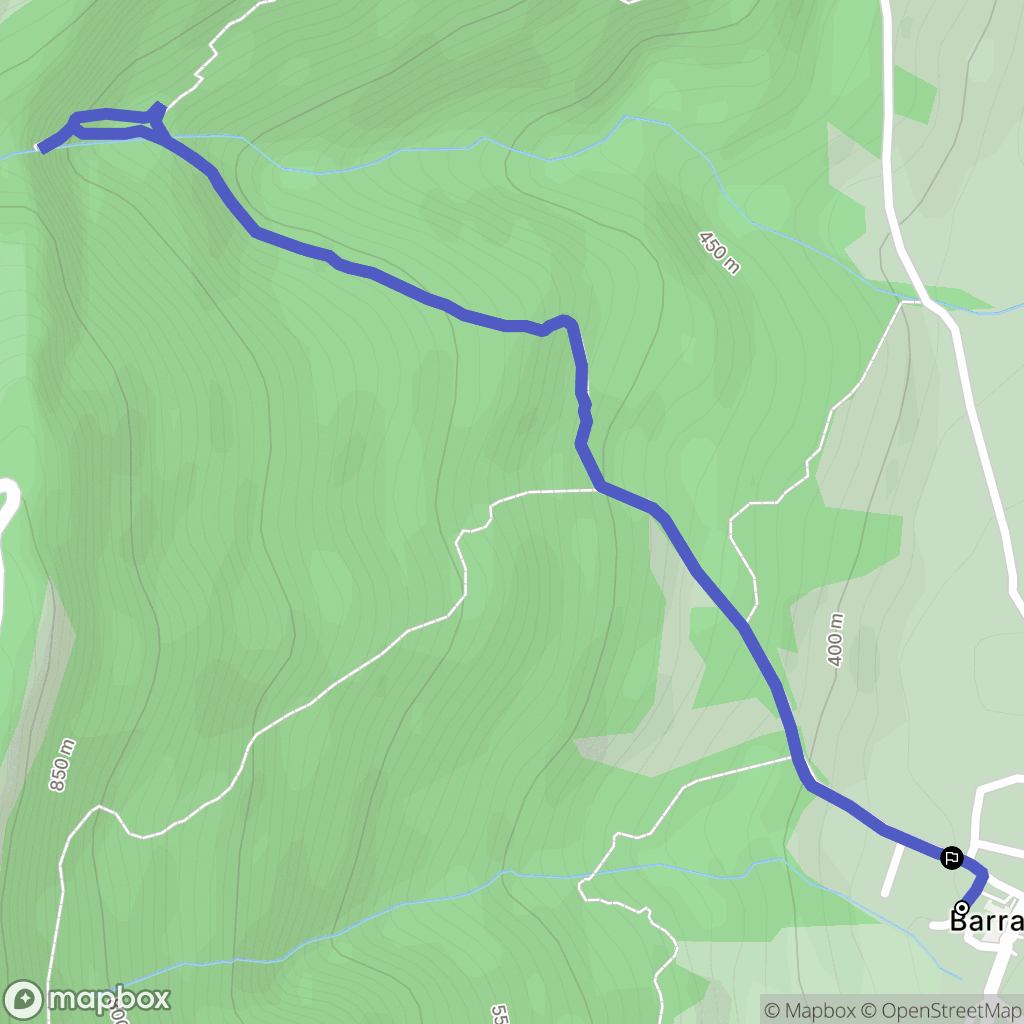 Barraux : carte du parcours de randonnée - France