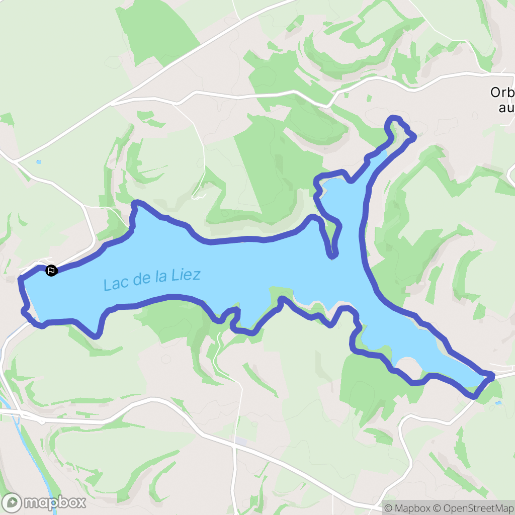 Peigney : carte du parcours de randonnée - France