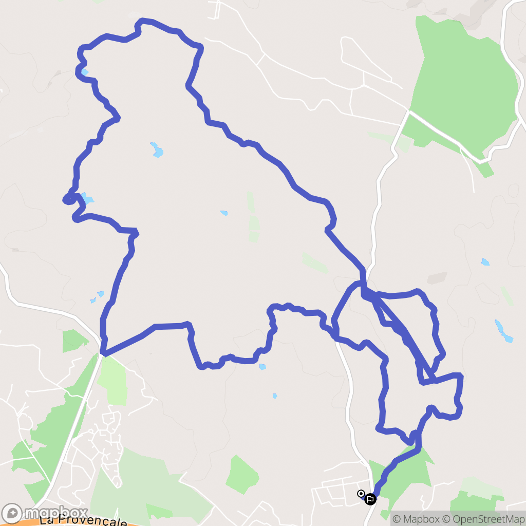 Puget-sur-Argens : carte du parcours de randonnée - France