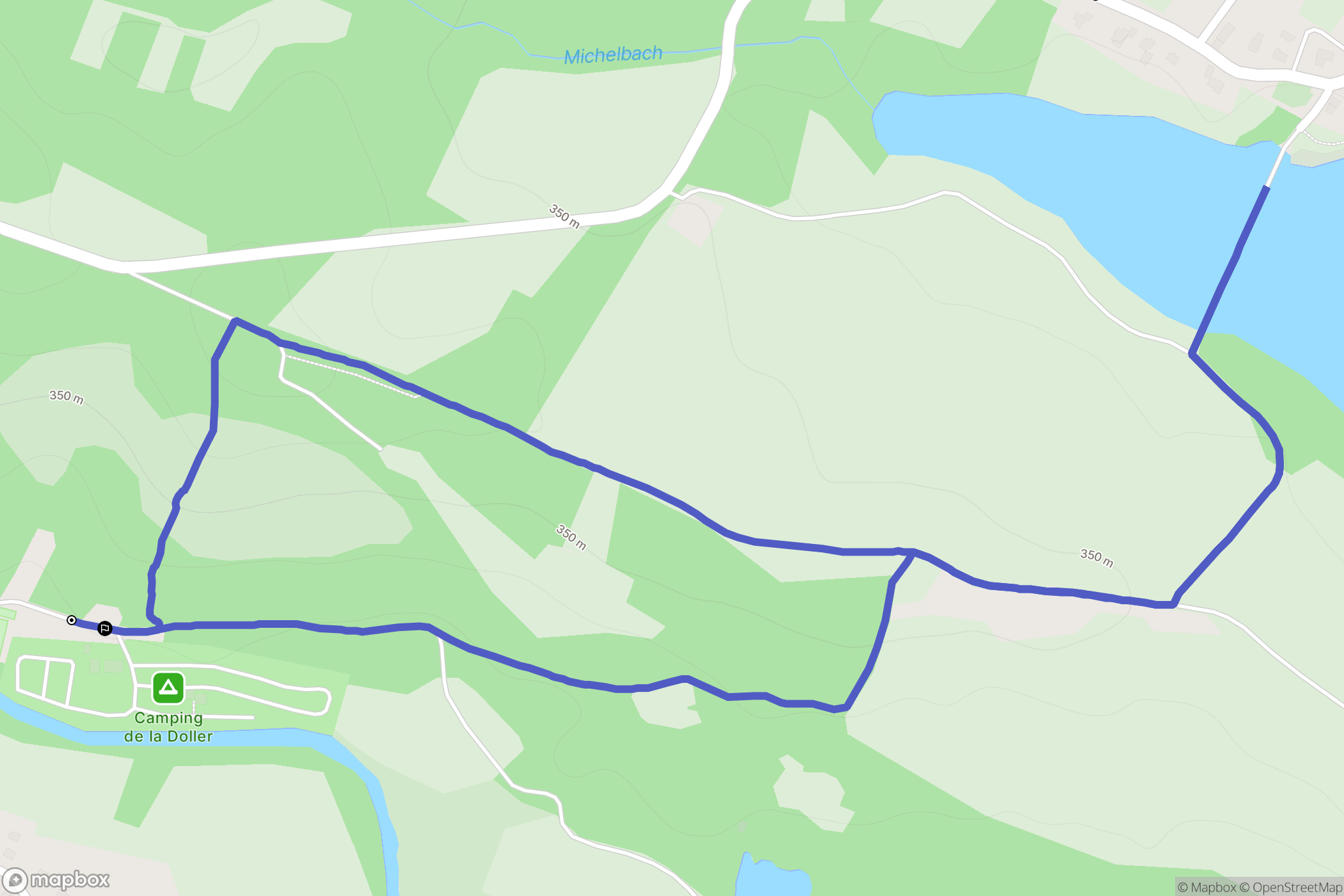 Guewenheim : carte du parcours de randonnée - France
