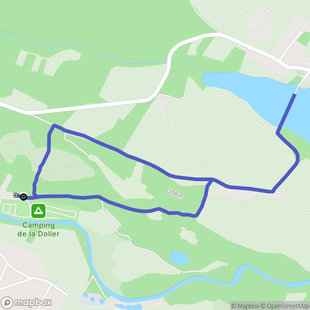 Guewenheim : carte du parcours de randonnée - France