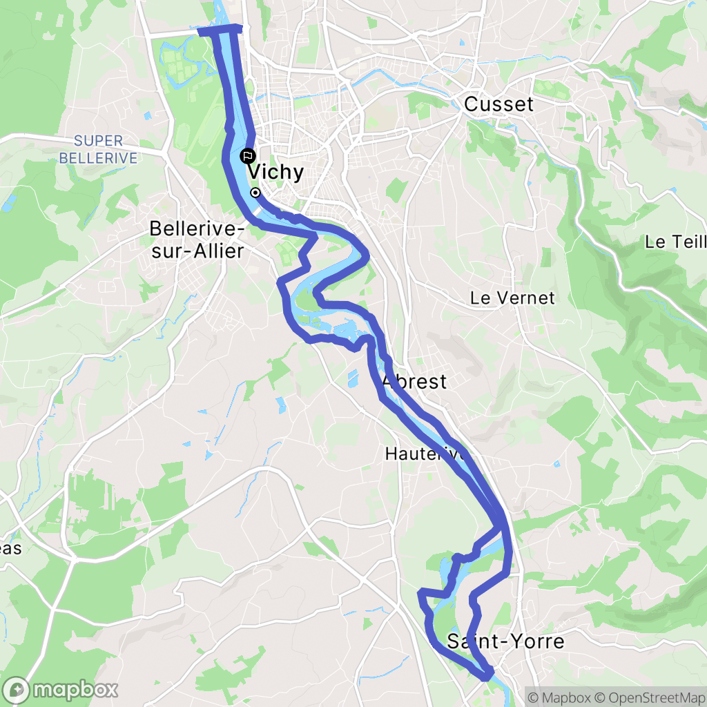 Vichy: routekaart voor buitenactiviteiten - France