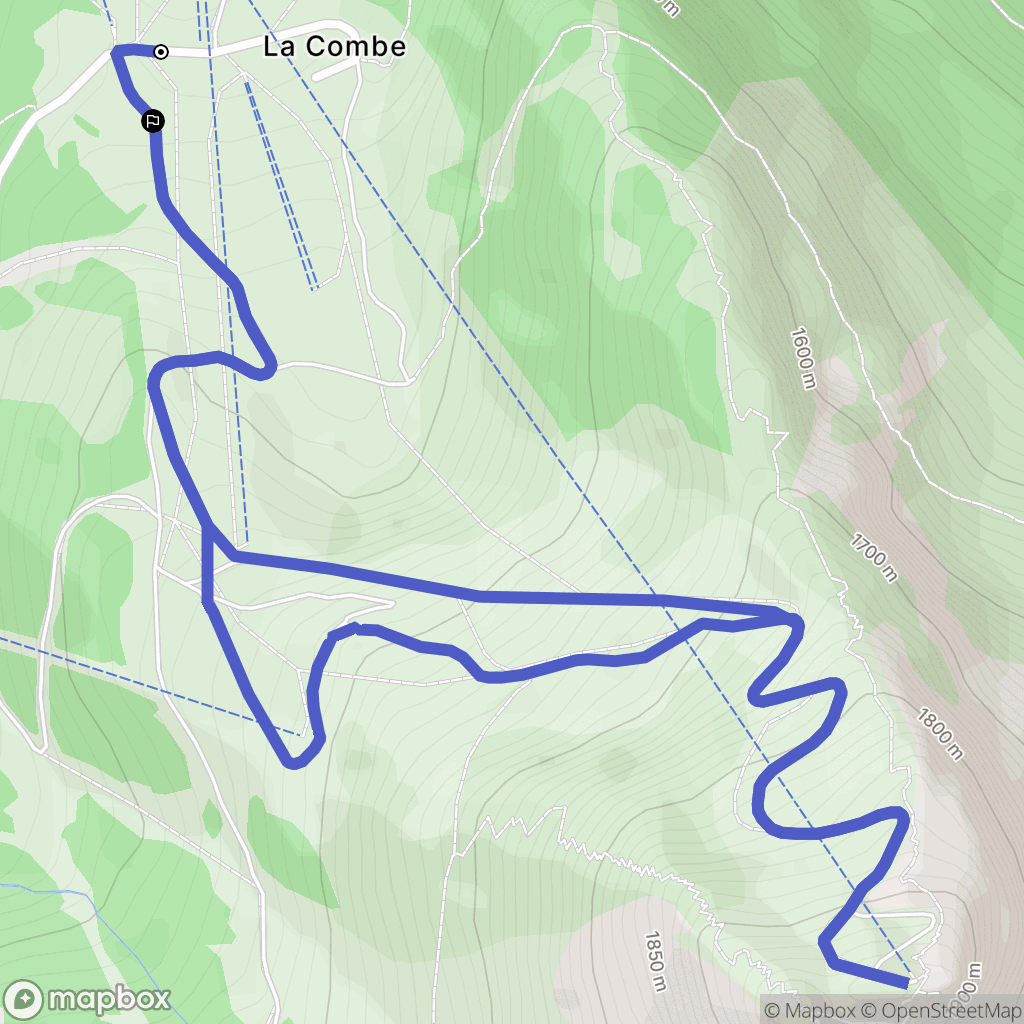 Morzine : carte du parcours de randonnée - France