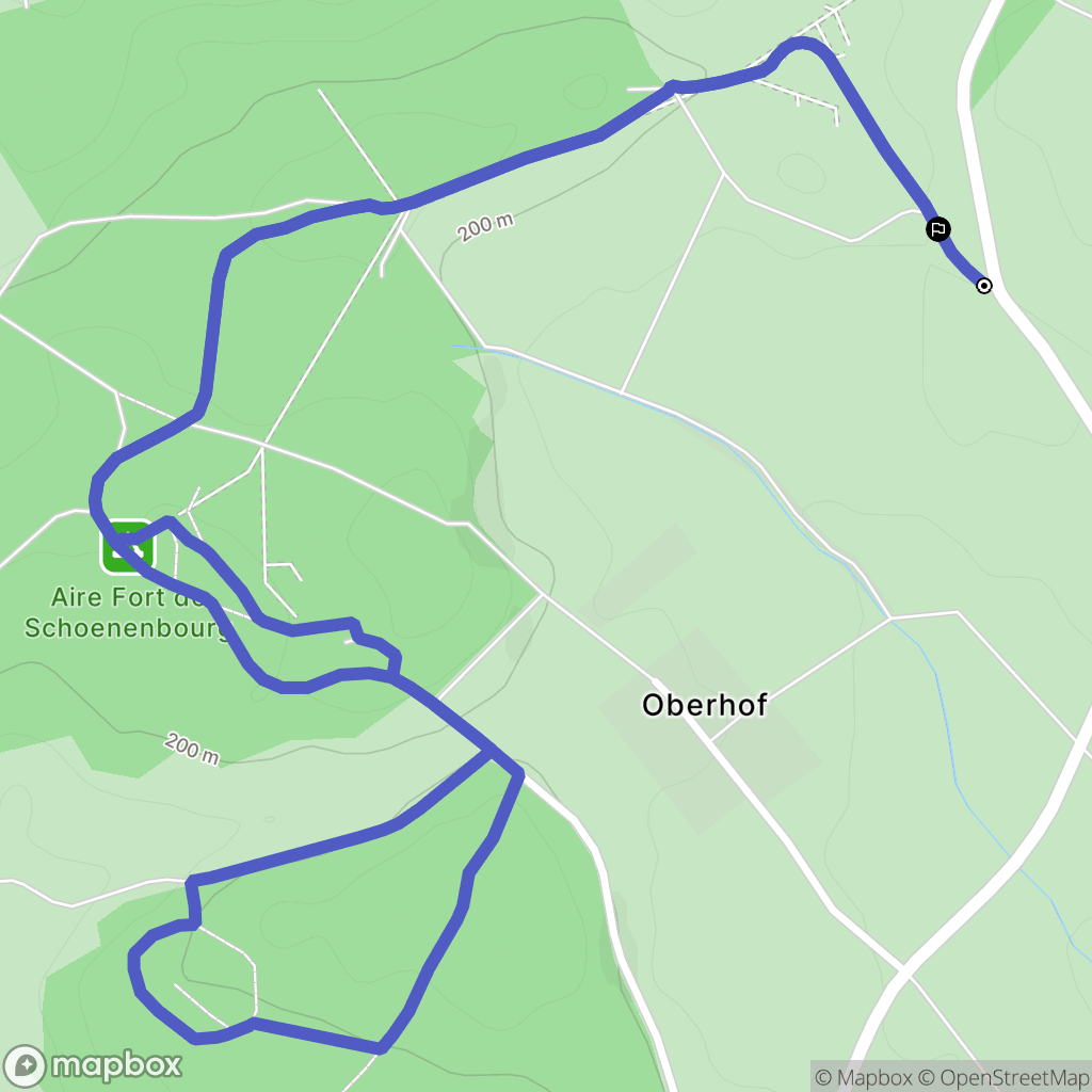 Ingolsheim : carte du parcours de randonnée - France