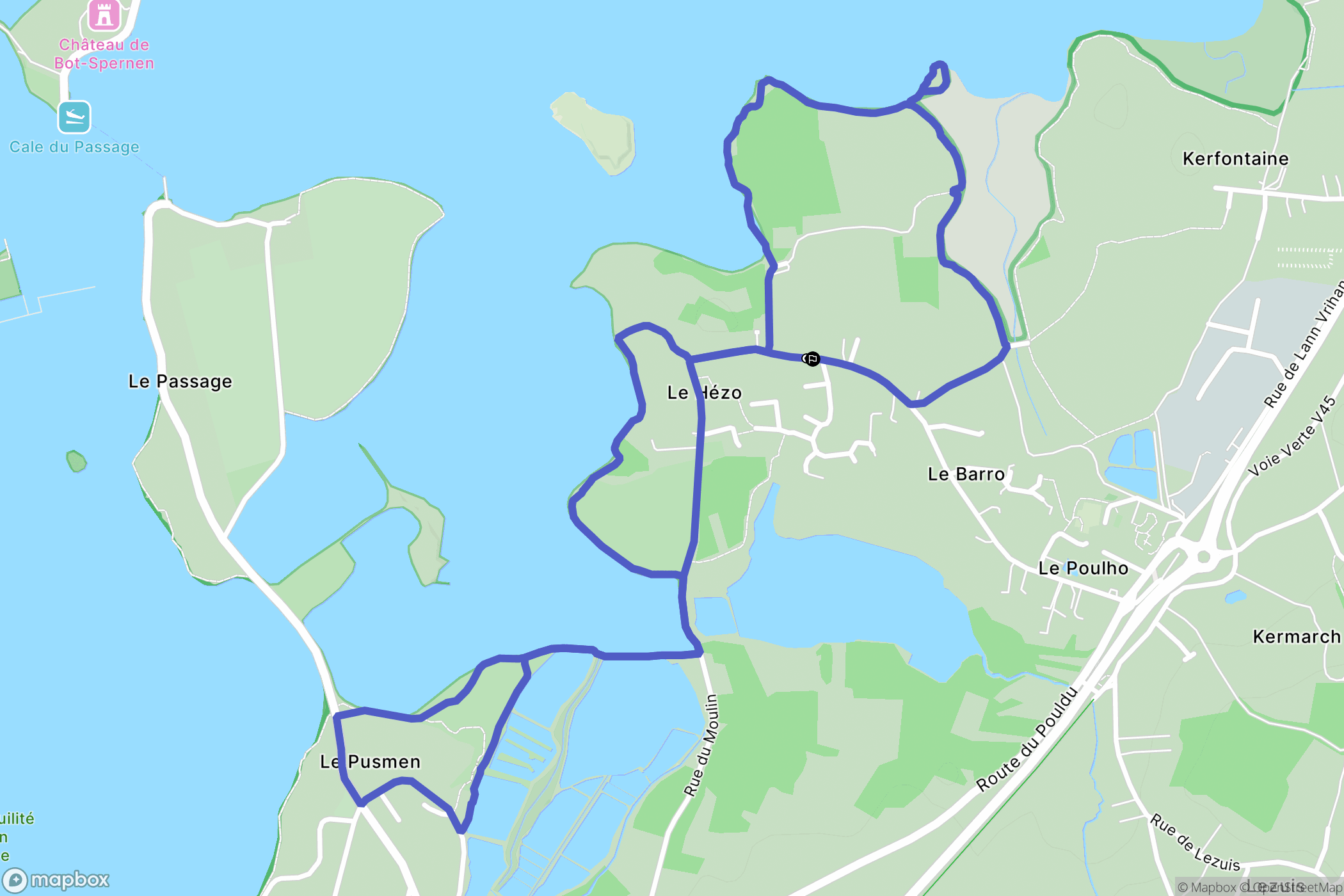 Le Hézo: routekaart voor buitenactiviteiten - France