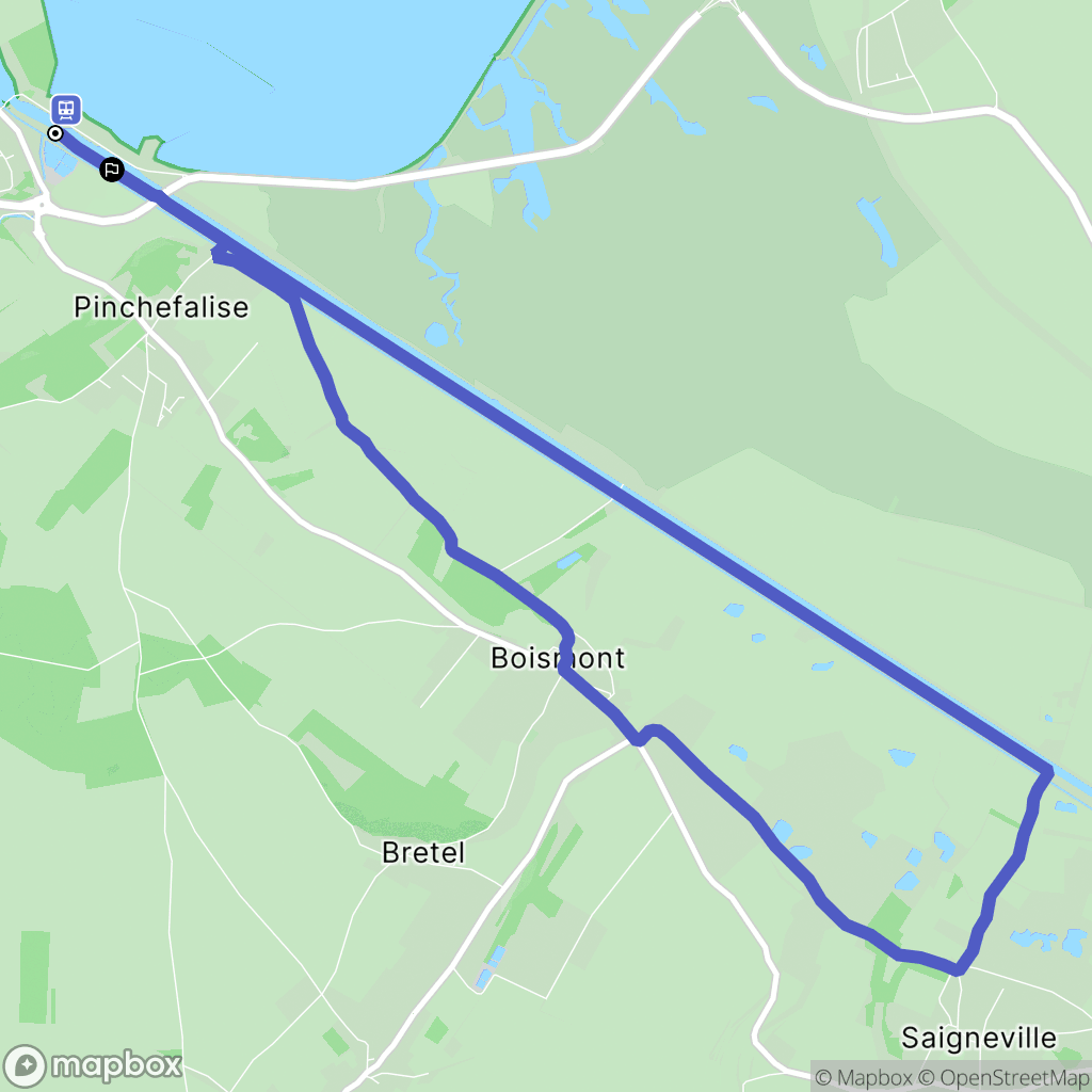 Saint-Valery-sur-Somme : carte du parcours de randonnée - France