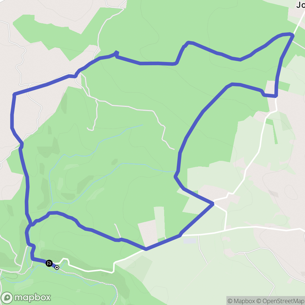 Puylaroque : carte du parcours de randonnée - France