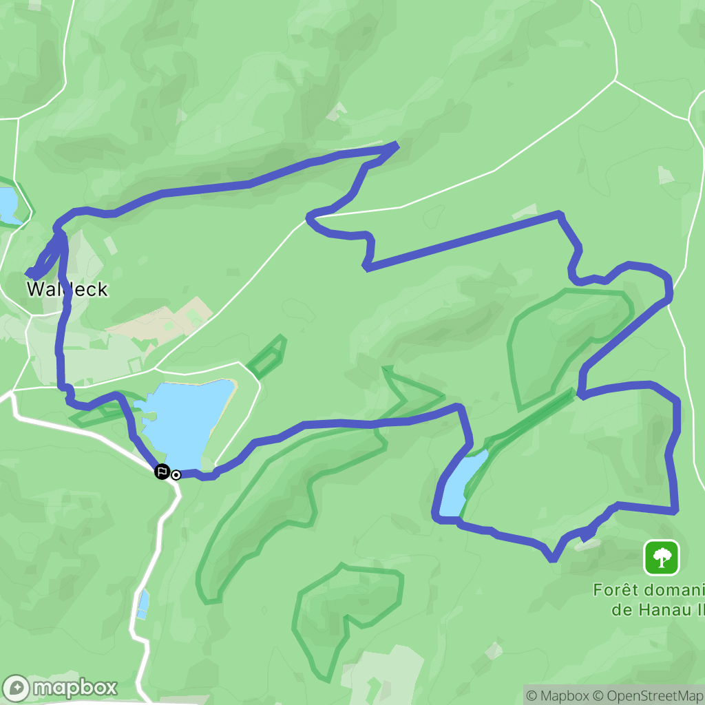 Philippsbourg : carte du parcours de randonnée - France