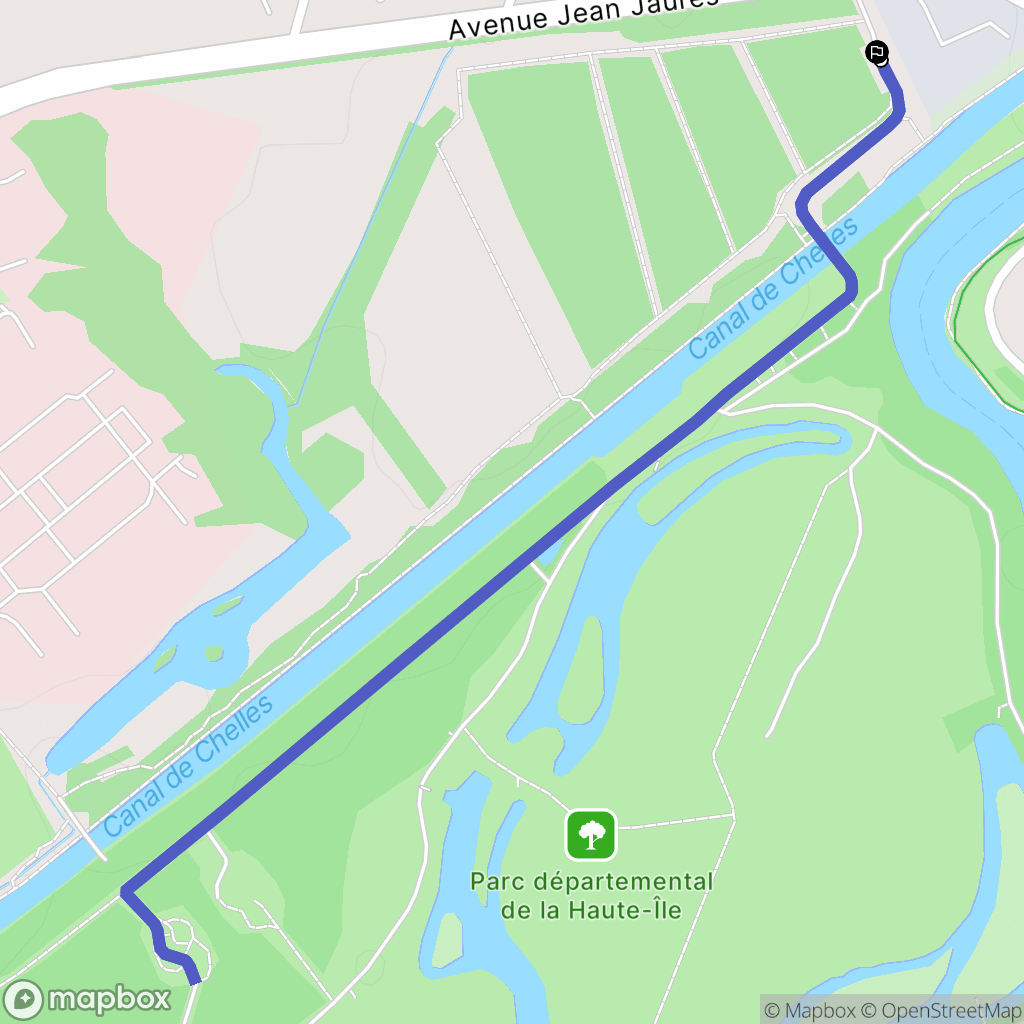 Neuilly-sur-Marne : carte du parcours de randonnée - France