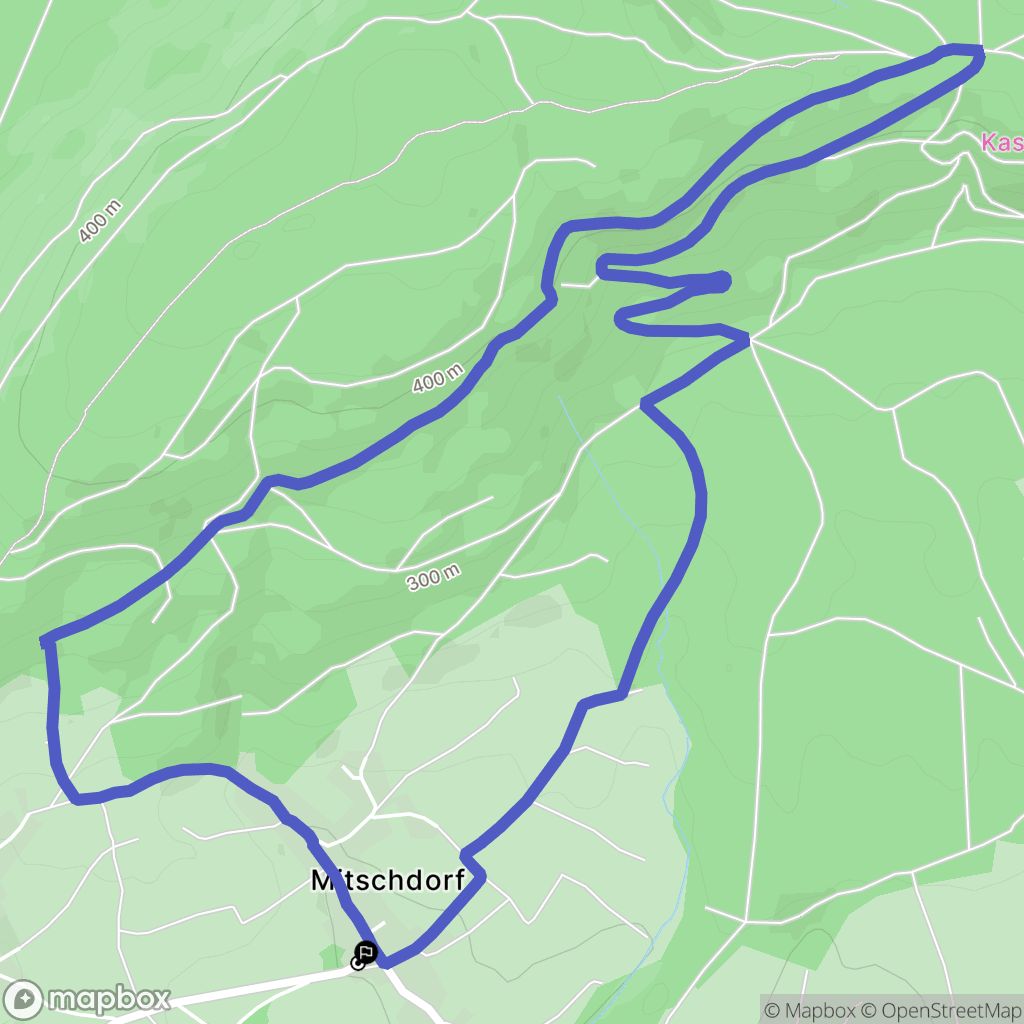 Gœrsdorf : carte du parcours de randonnée - France